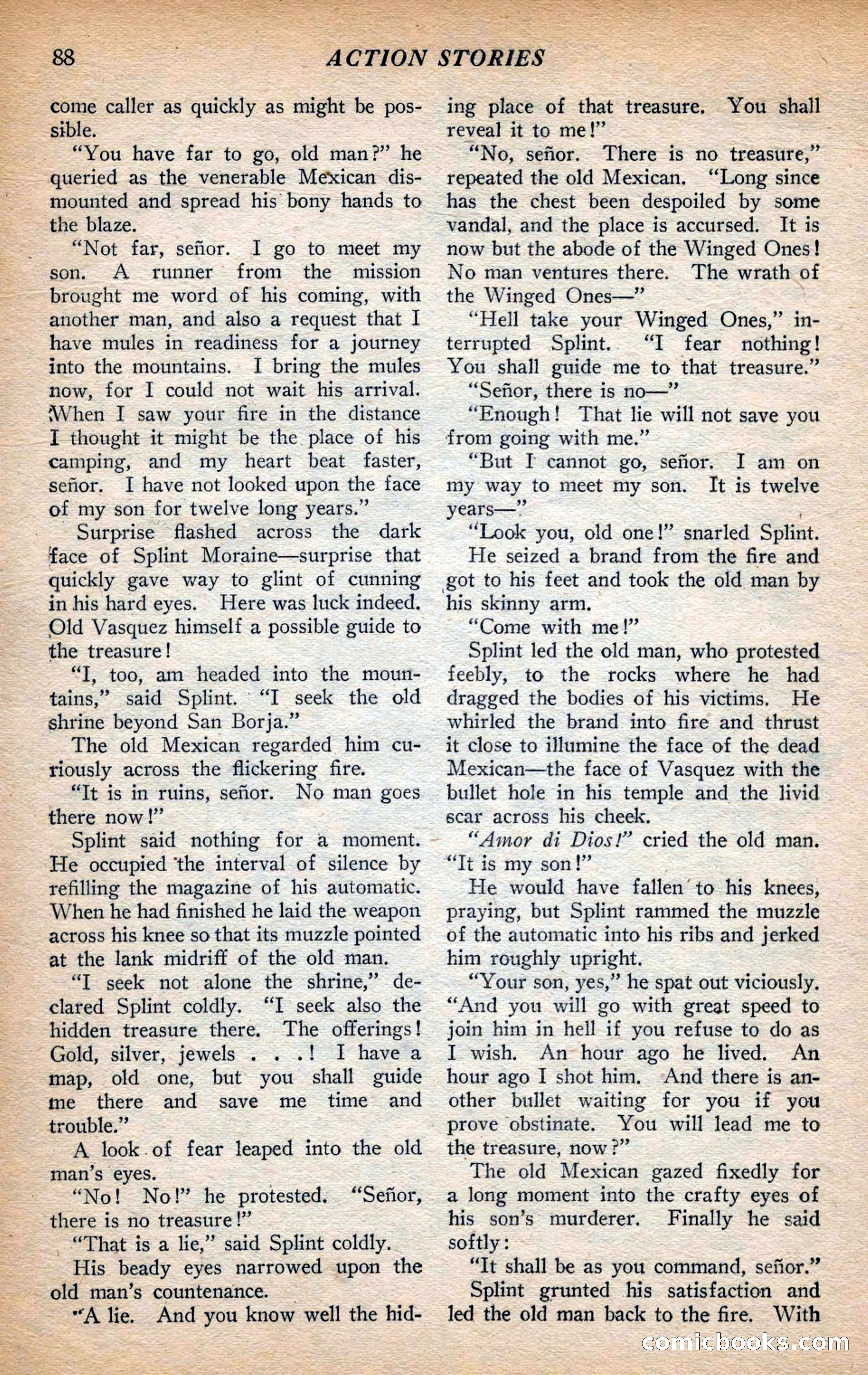 Action Stories, September 1926 — page 96 of 148