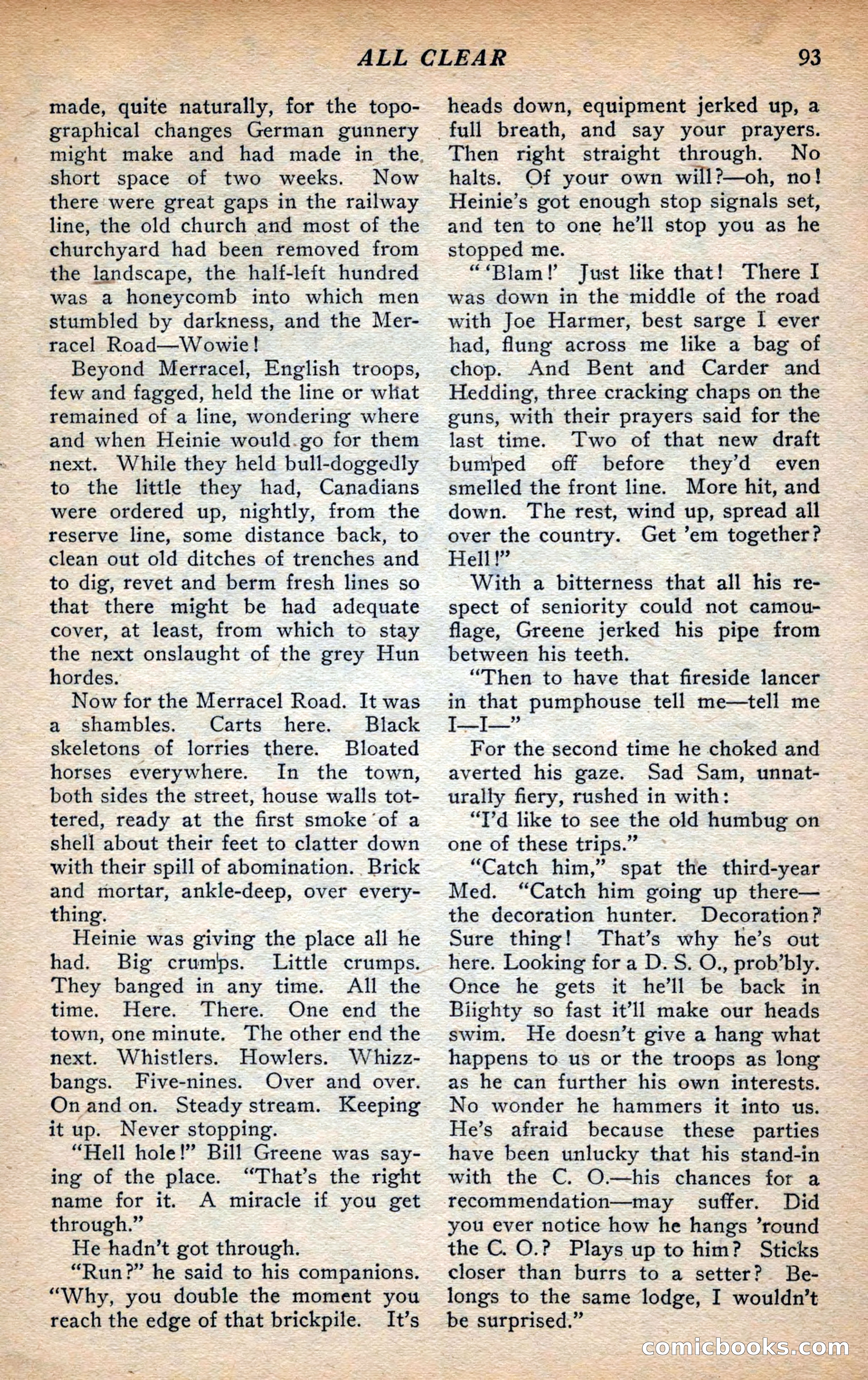 Action Stories, September 1926 — page 101 of 148