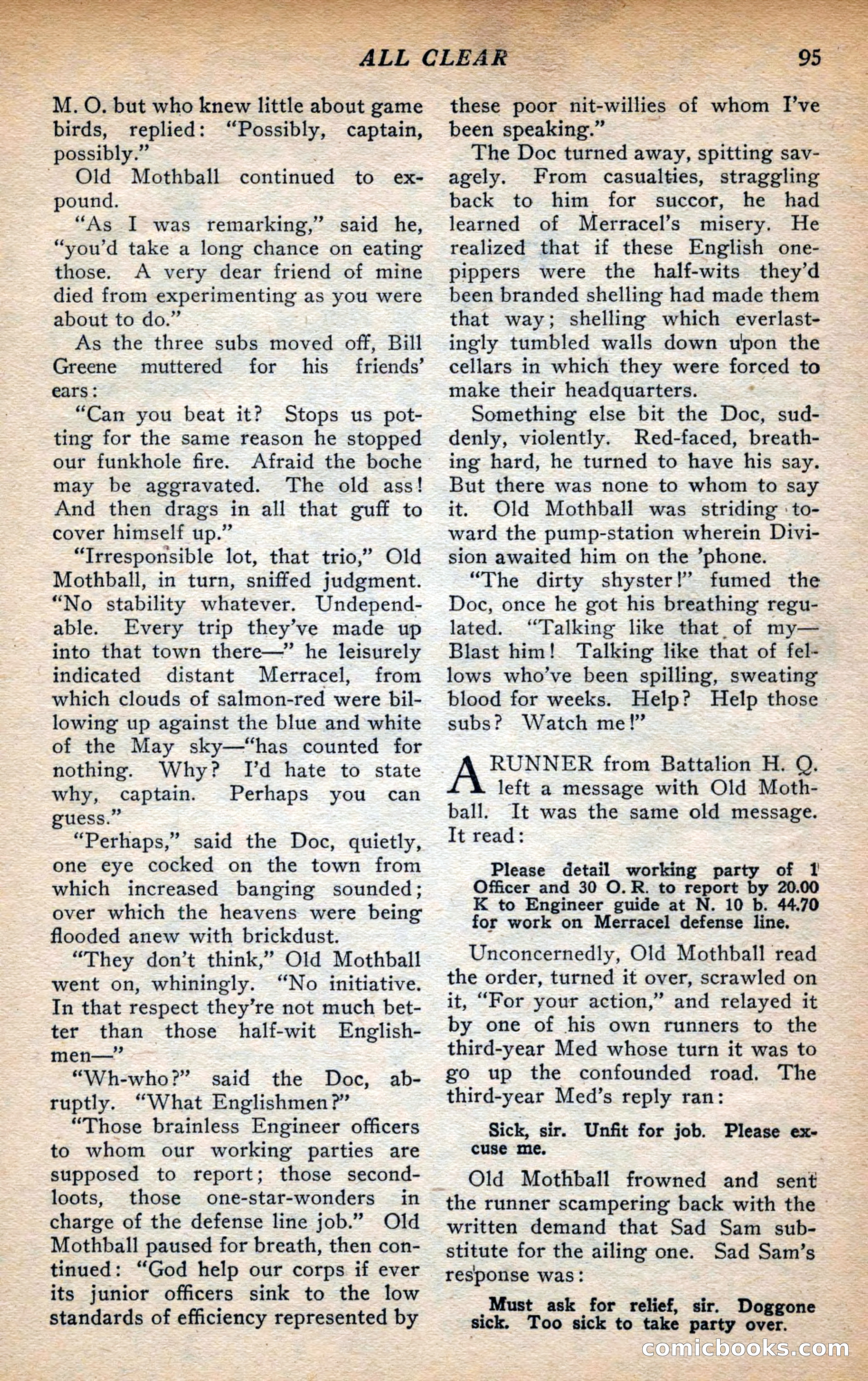 Action Stories, September 1926 — page 103 of 148