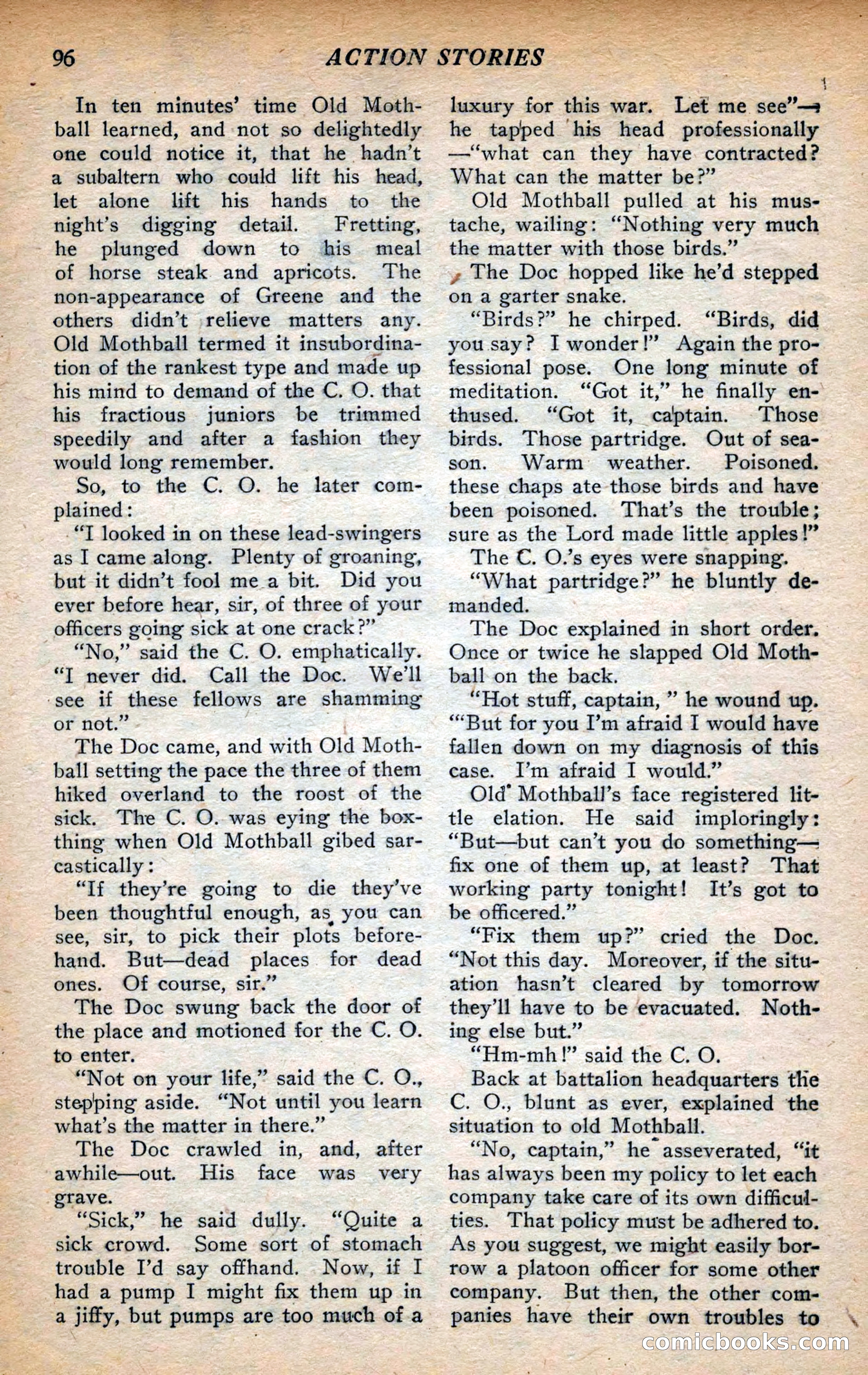 Action Stories, September 1926 — page 104 of 148