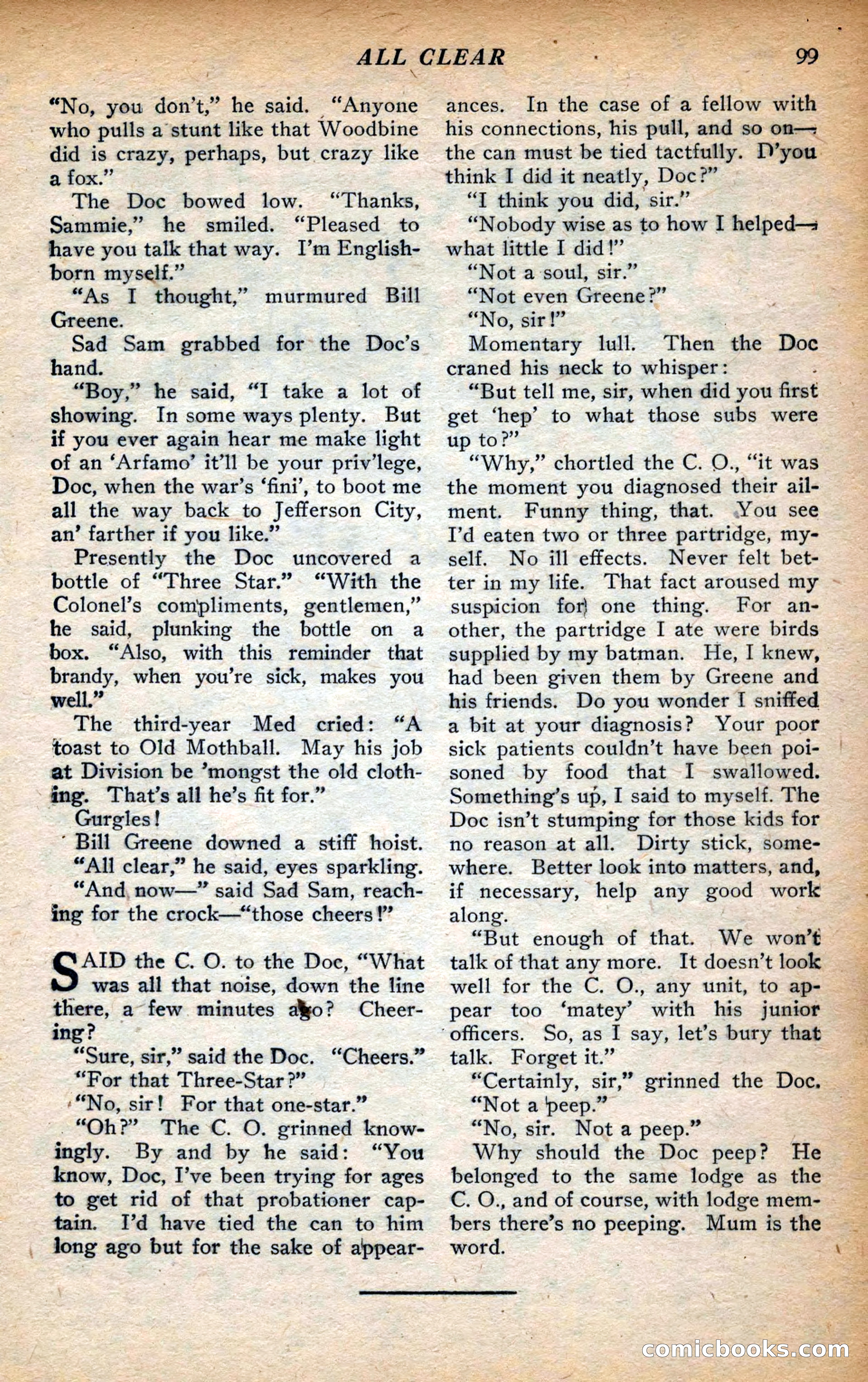 Action Stories, September 1926 — page 107 of 148
