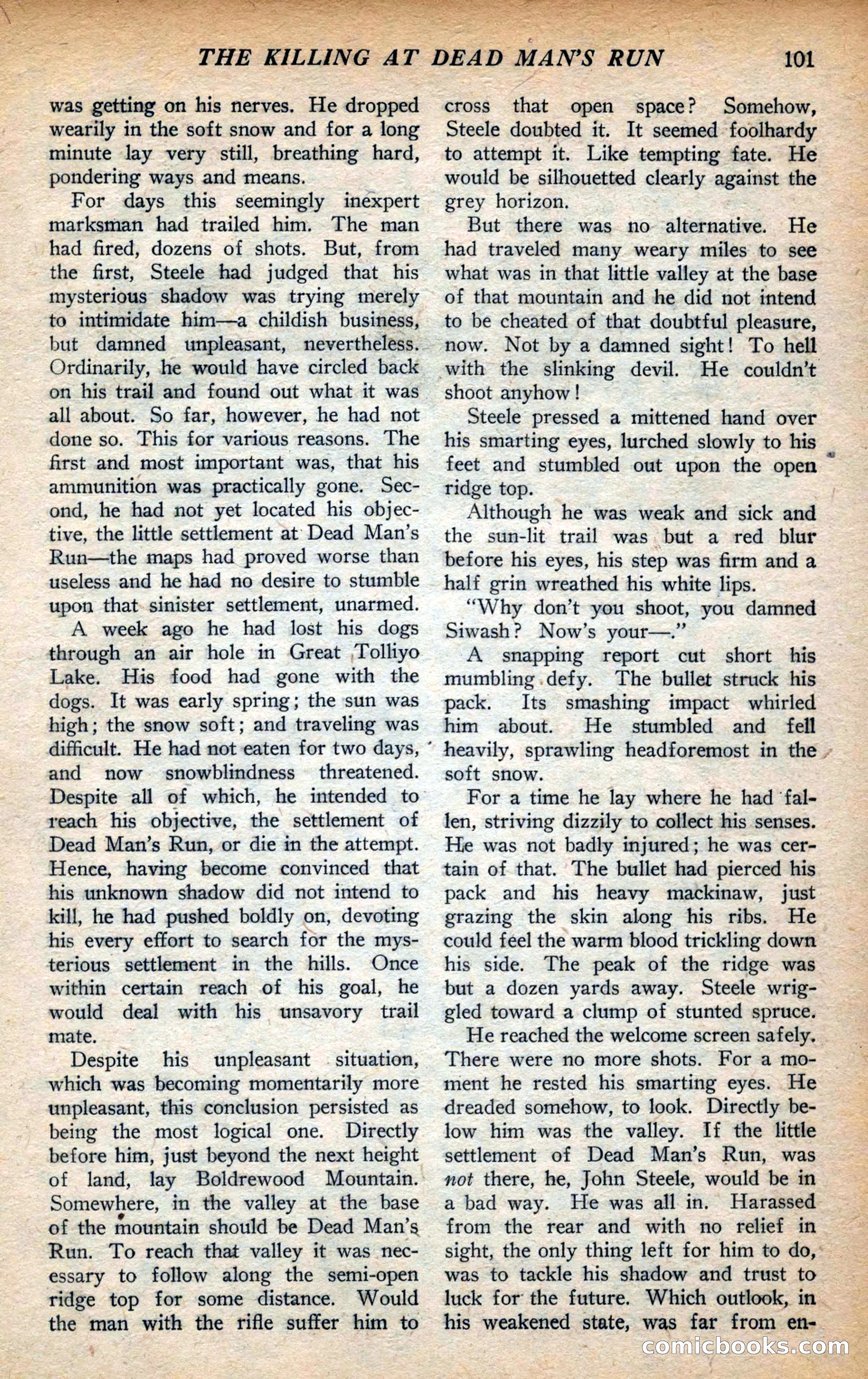Action Stories, September 1926 — page 109 of 148