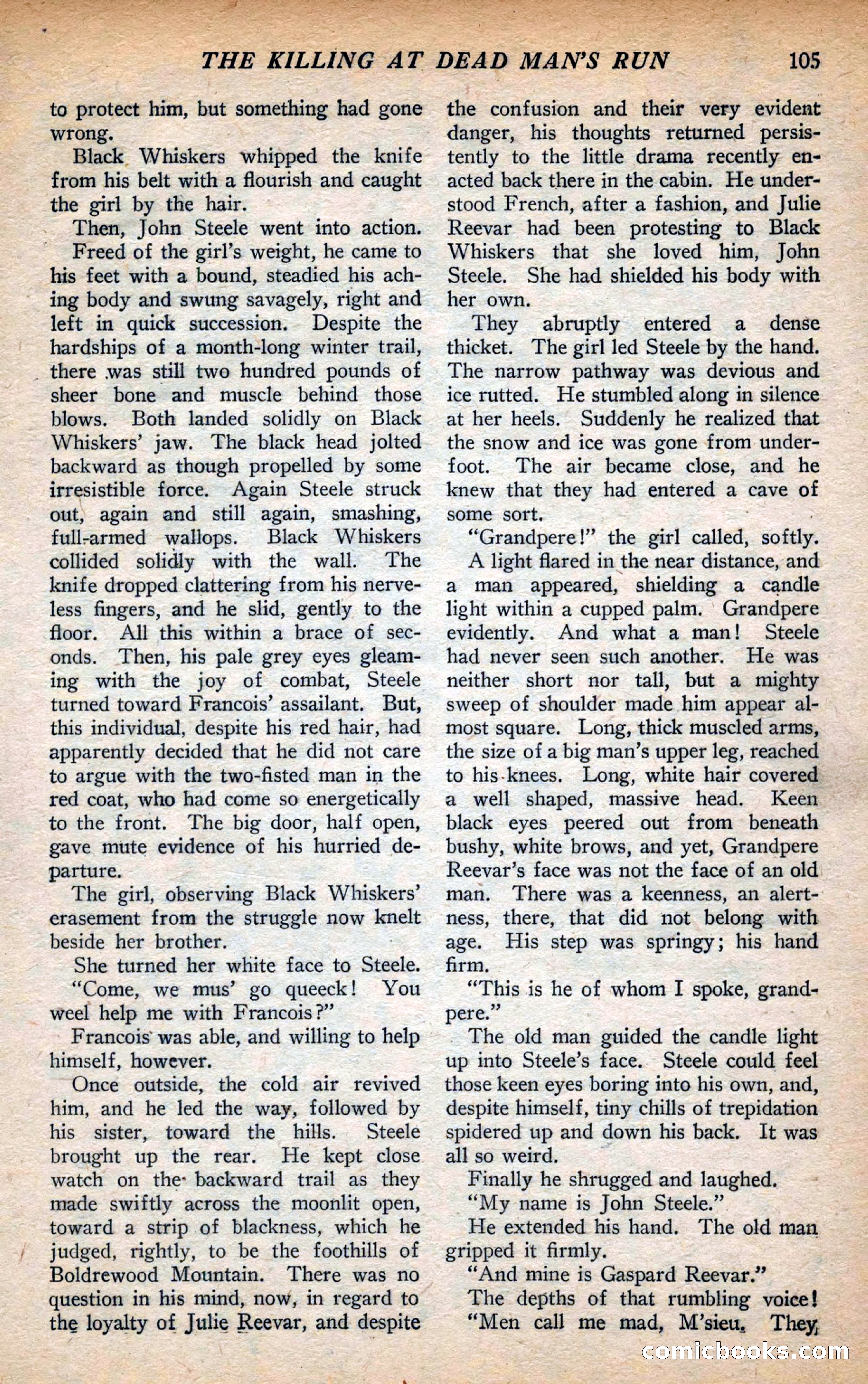 Action Stories, September 1926 — page 113 of 148
