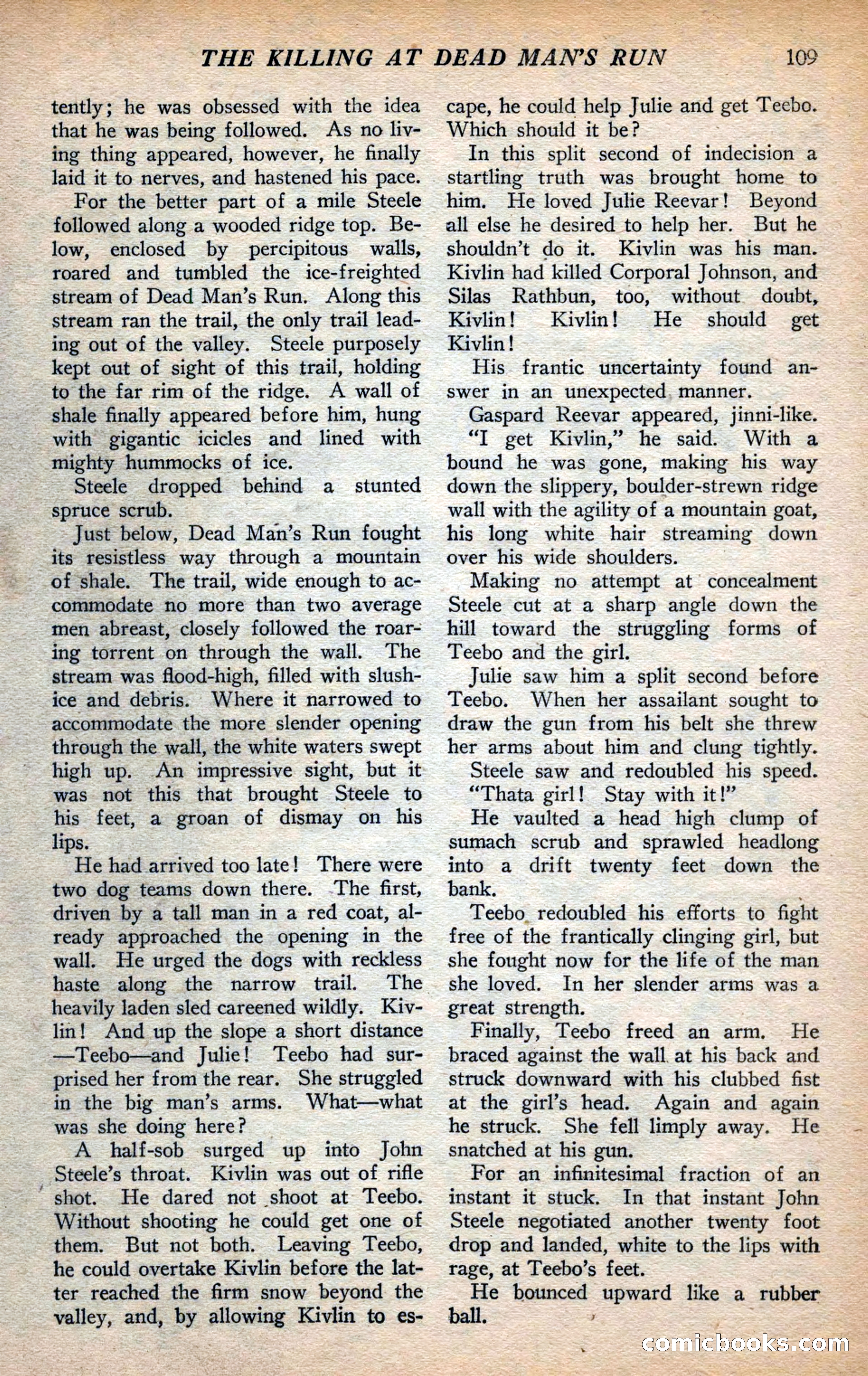 Action Stories, September 1926 — page 117 of 148
