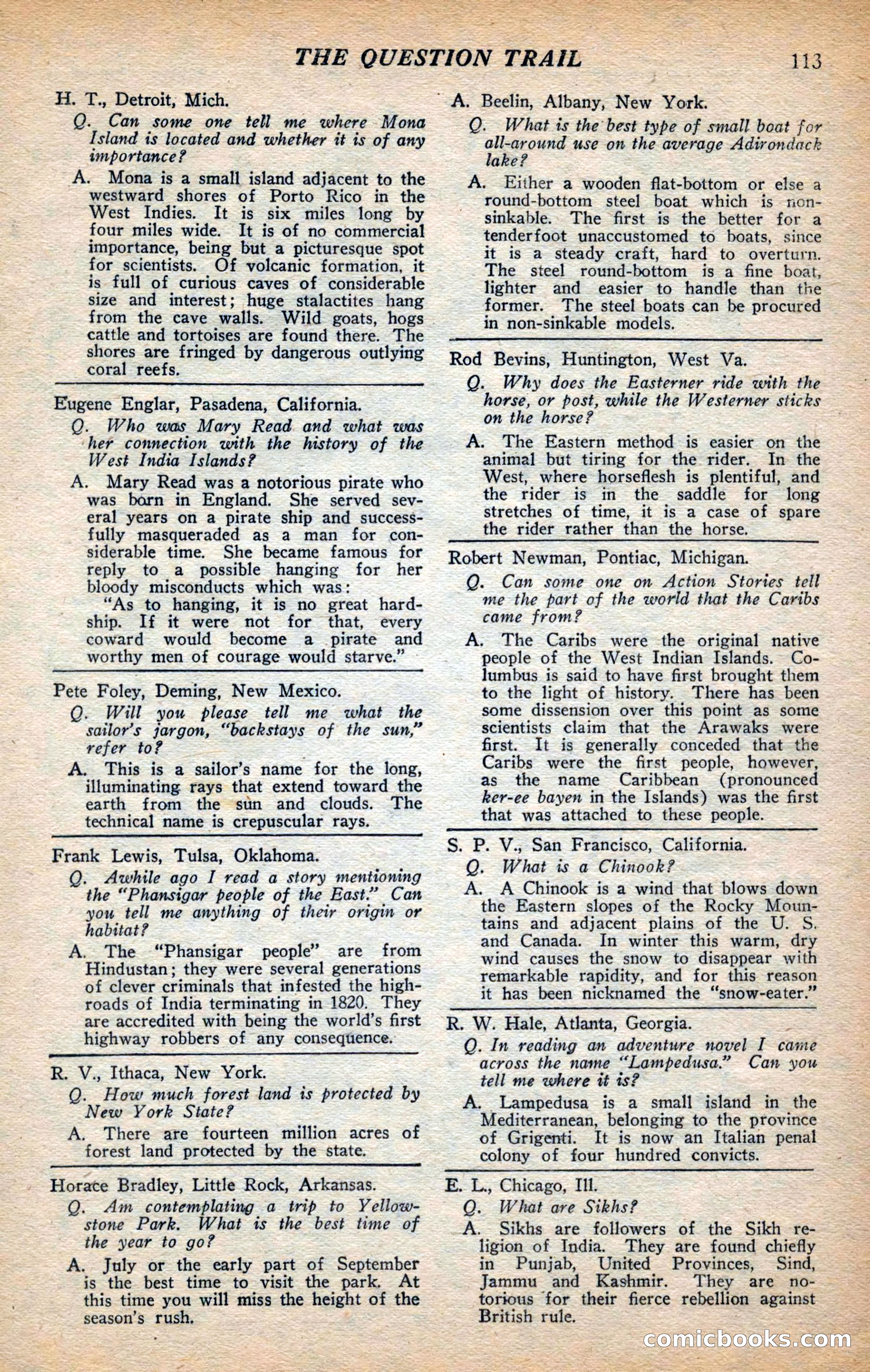 Action Stories, September 1926 — page 121 of 148