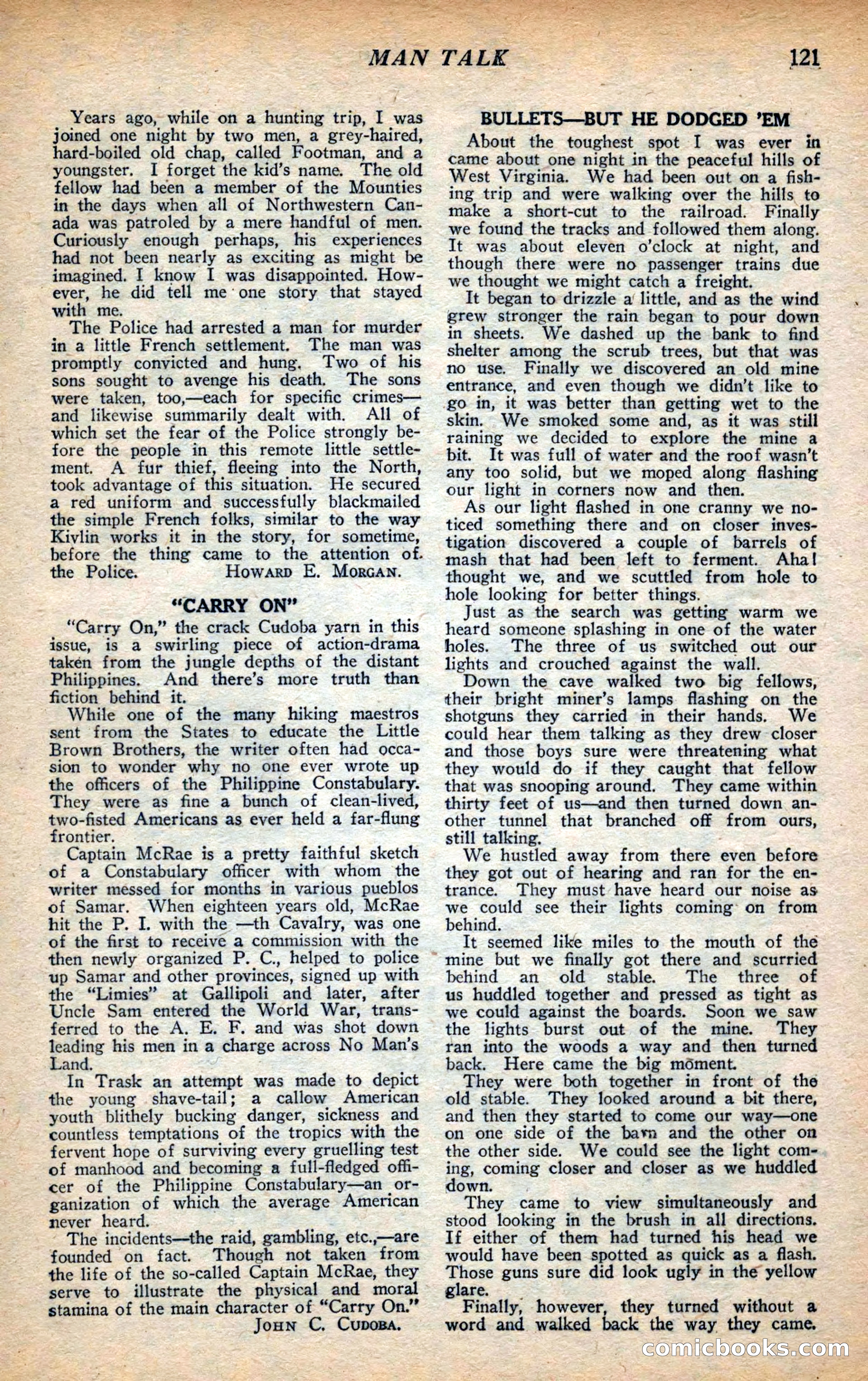 Action Stories, September 1926 — page 129 of 148