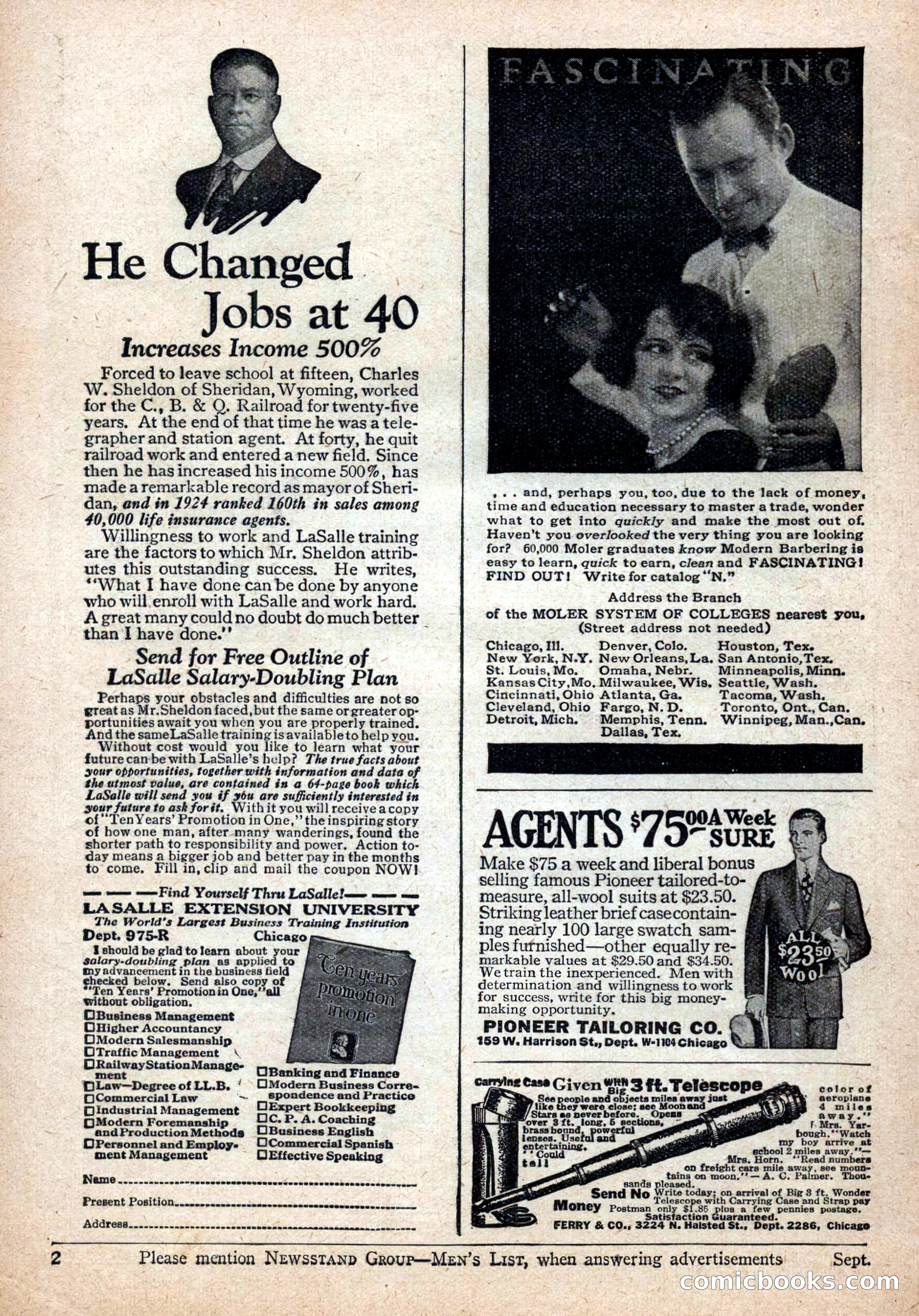 Action Stories, September 1926 — page 132 of 148