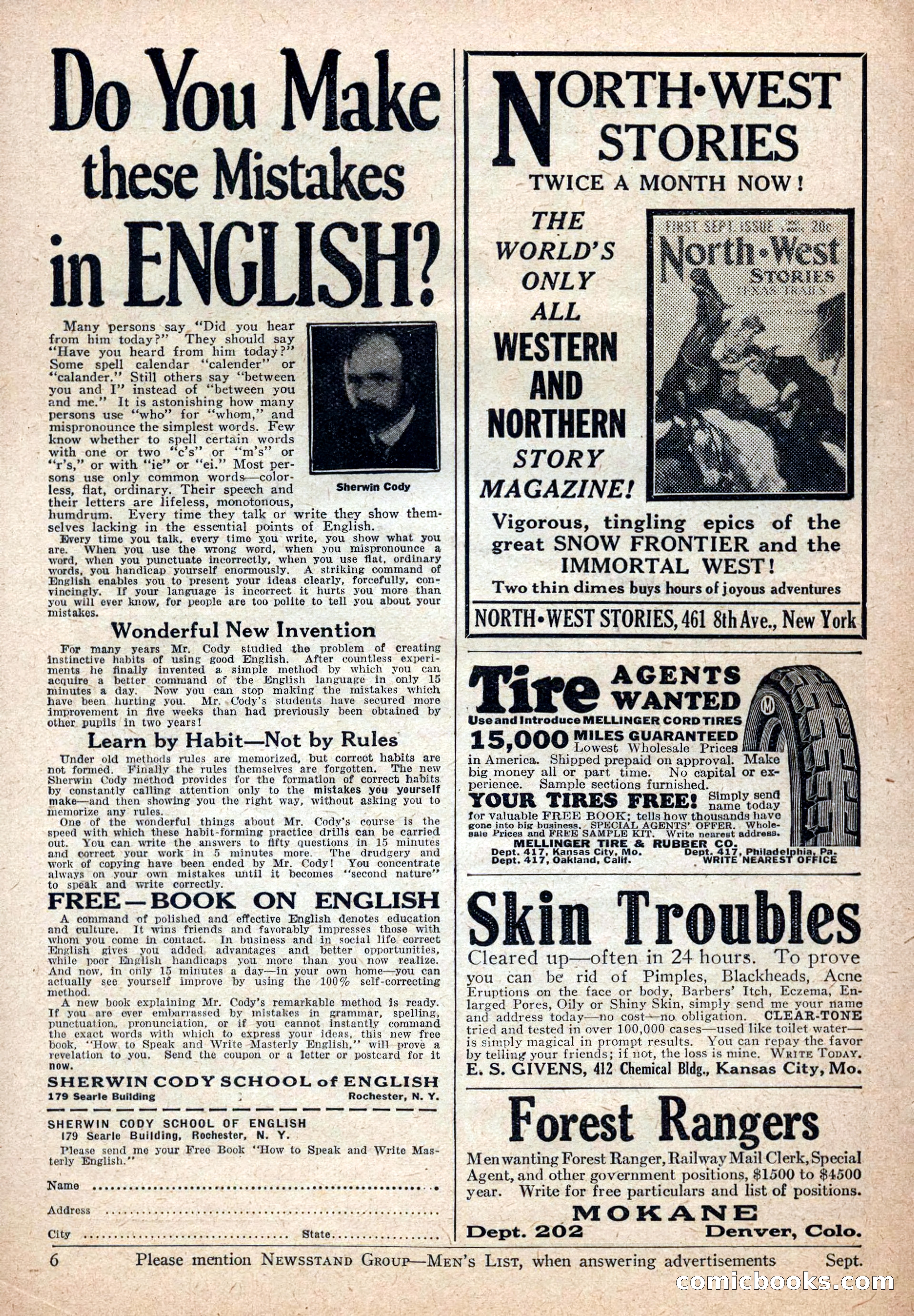 Action Stories, September 1926 — page 136 of 148