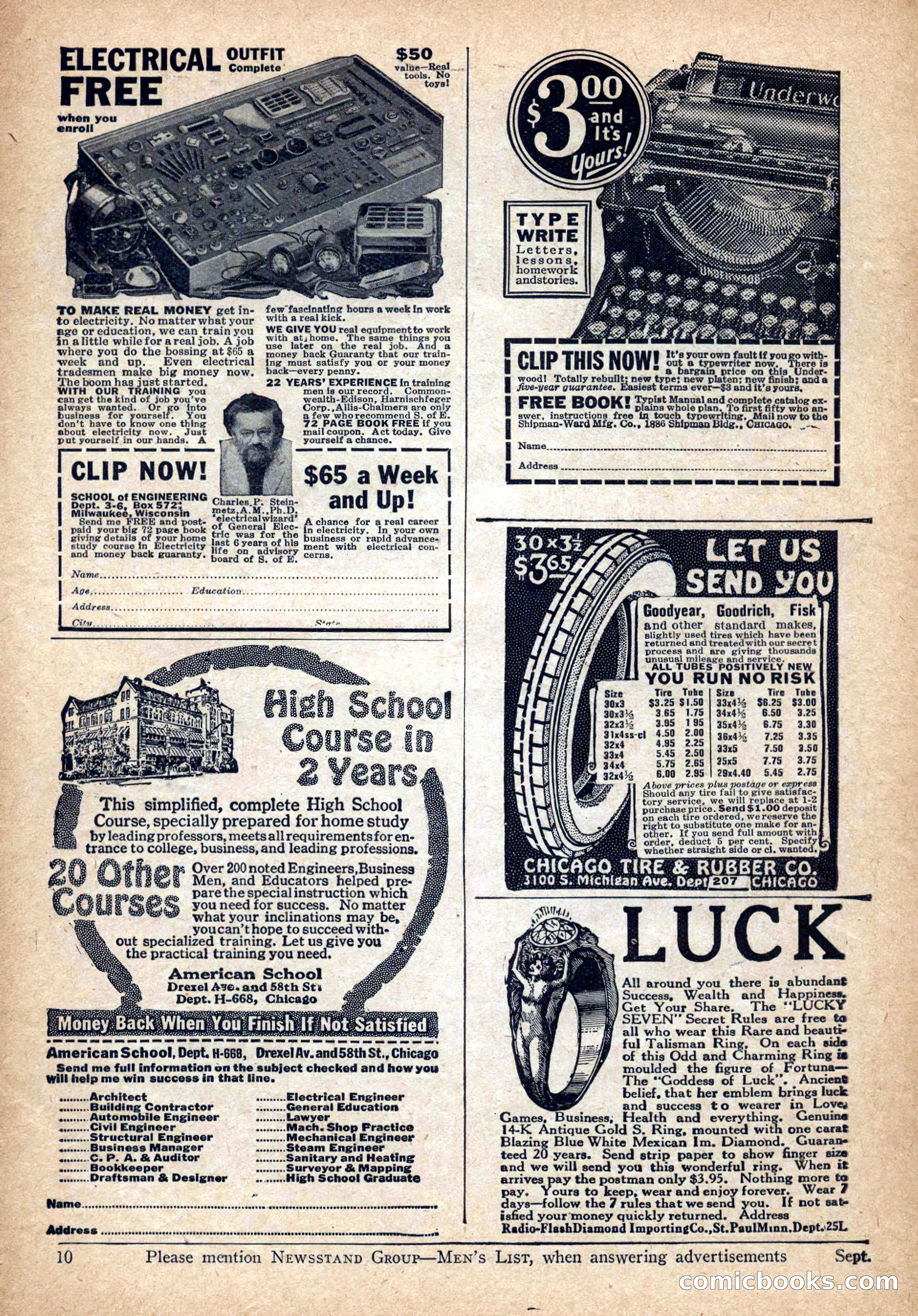 Action Stories, September 1926 — page 140 of 148