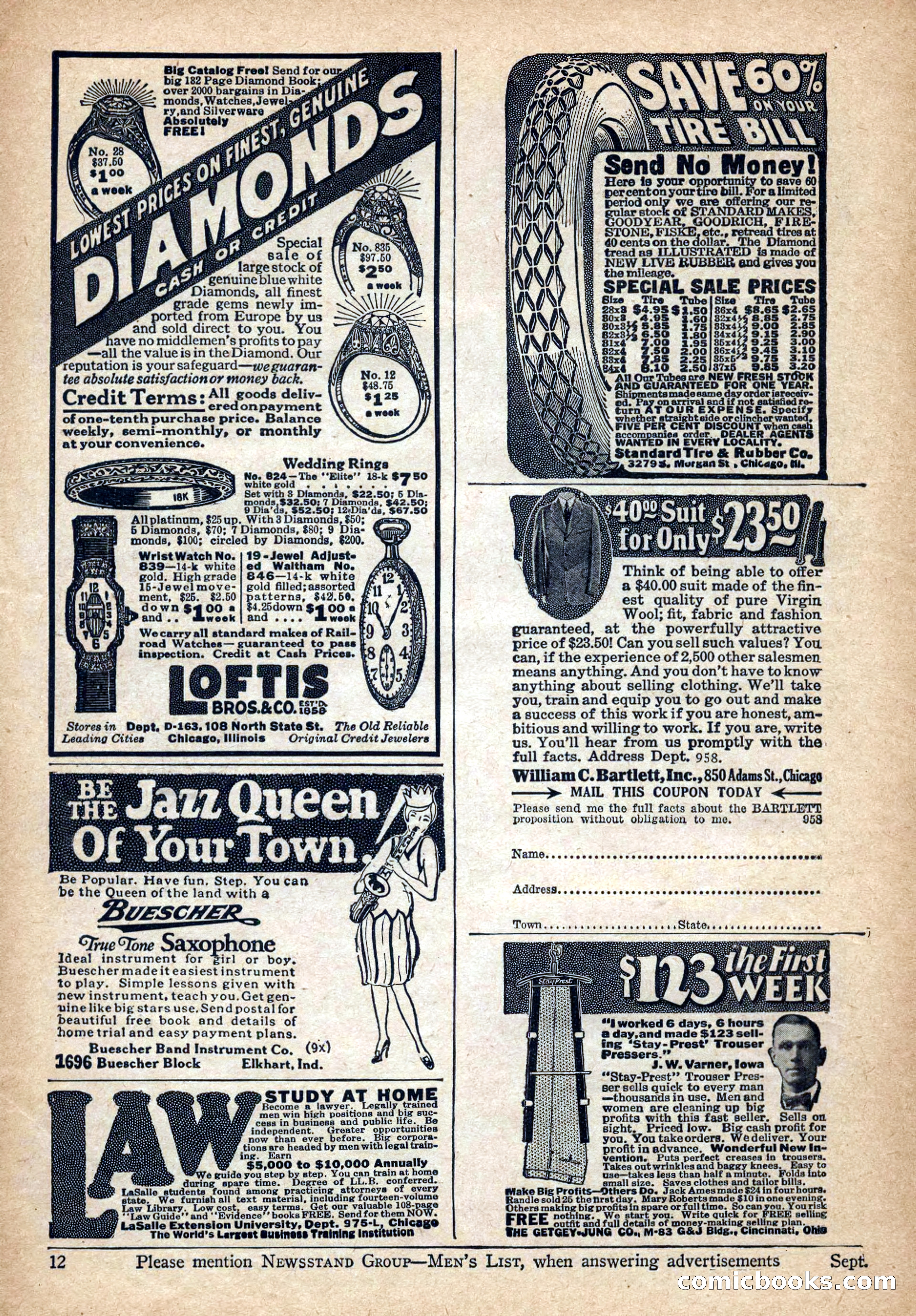 Action Stories, September 1926 — page 142 of 148