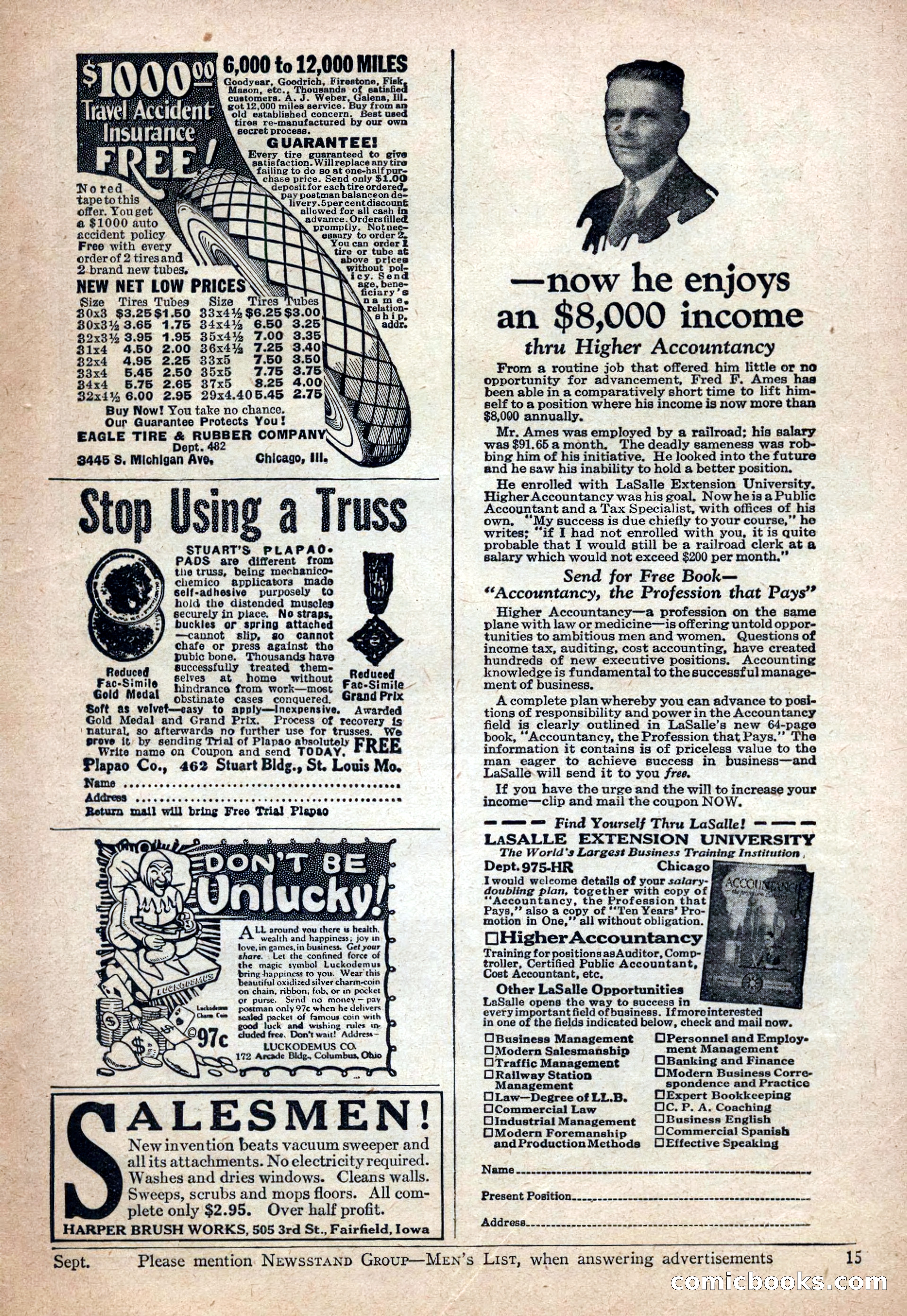 Action Stories, September 1926 — page 145 of 148