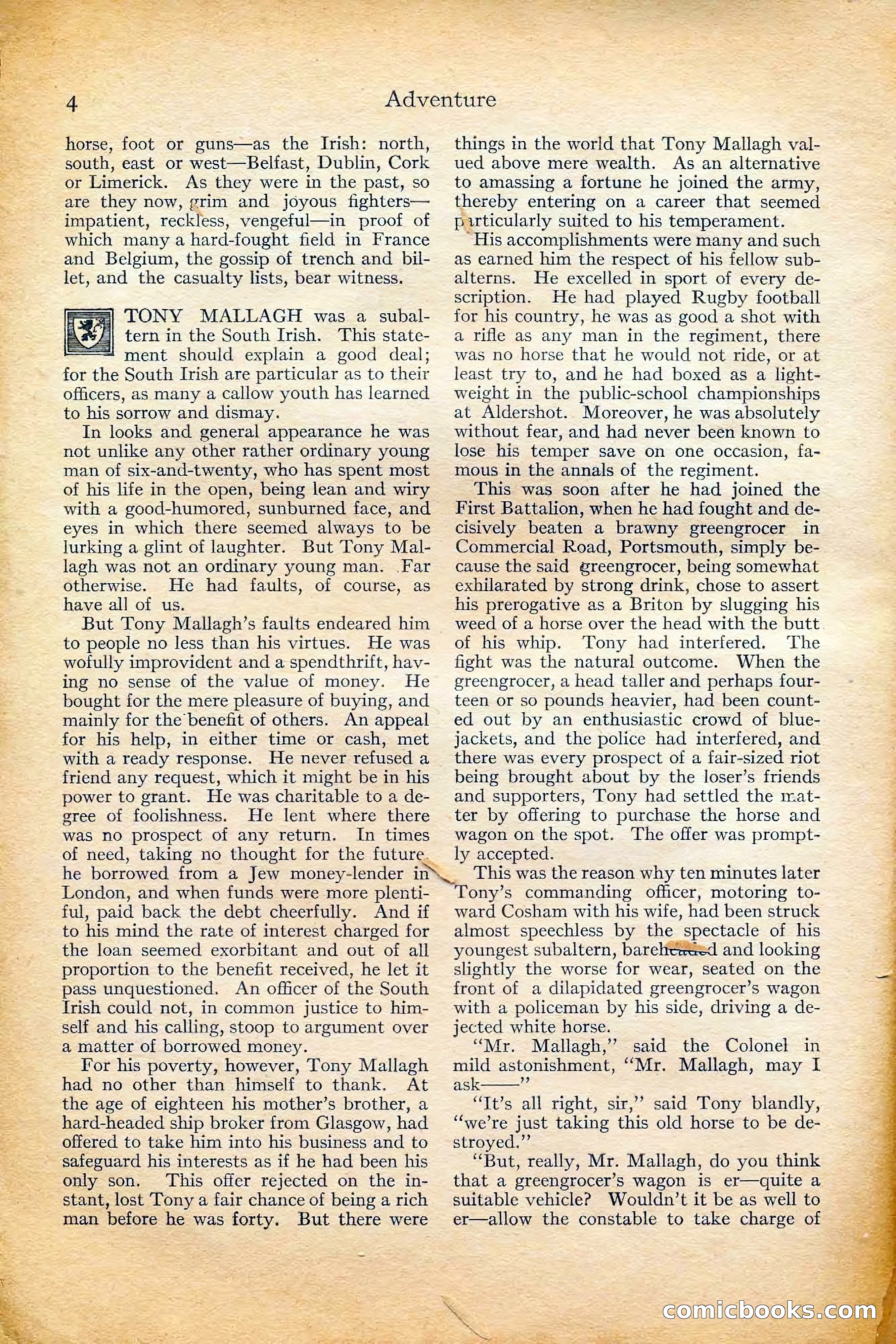 Adventure Magazine, October 1915 — page 6 of 228