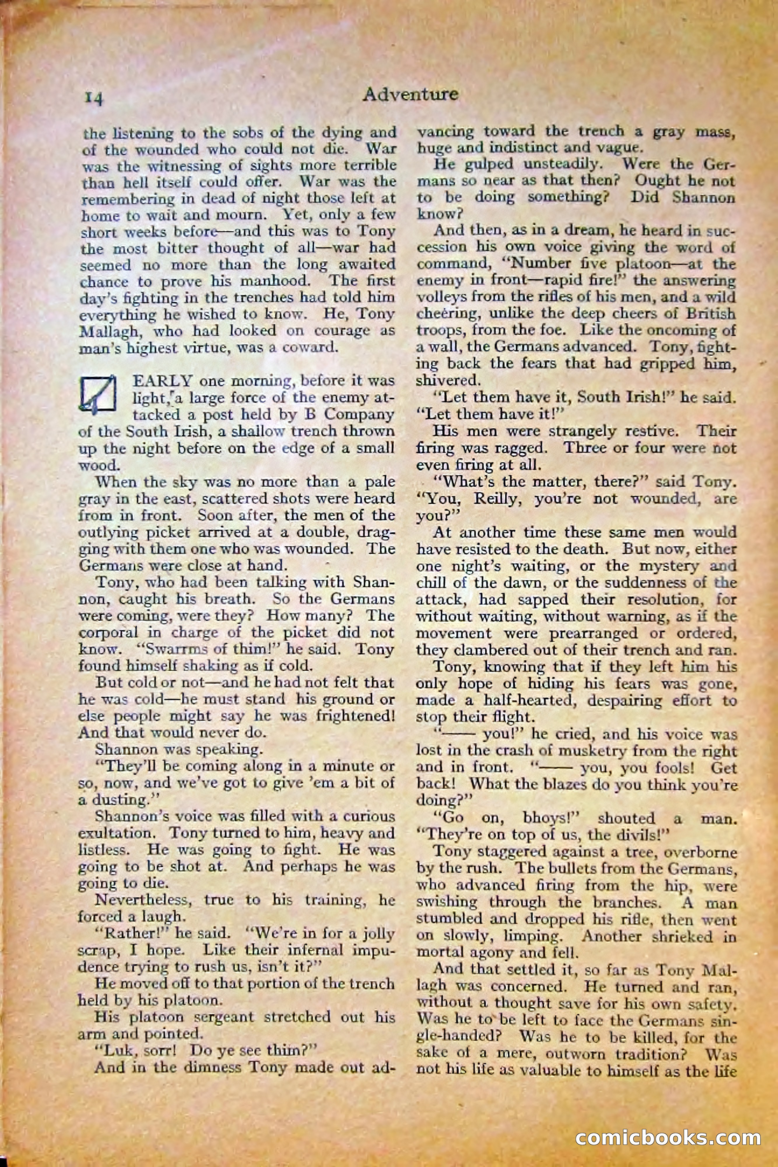Adventure Magazine, October 1915 — page 16 of 228