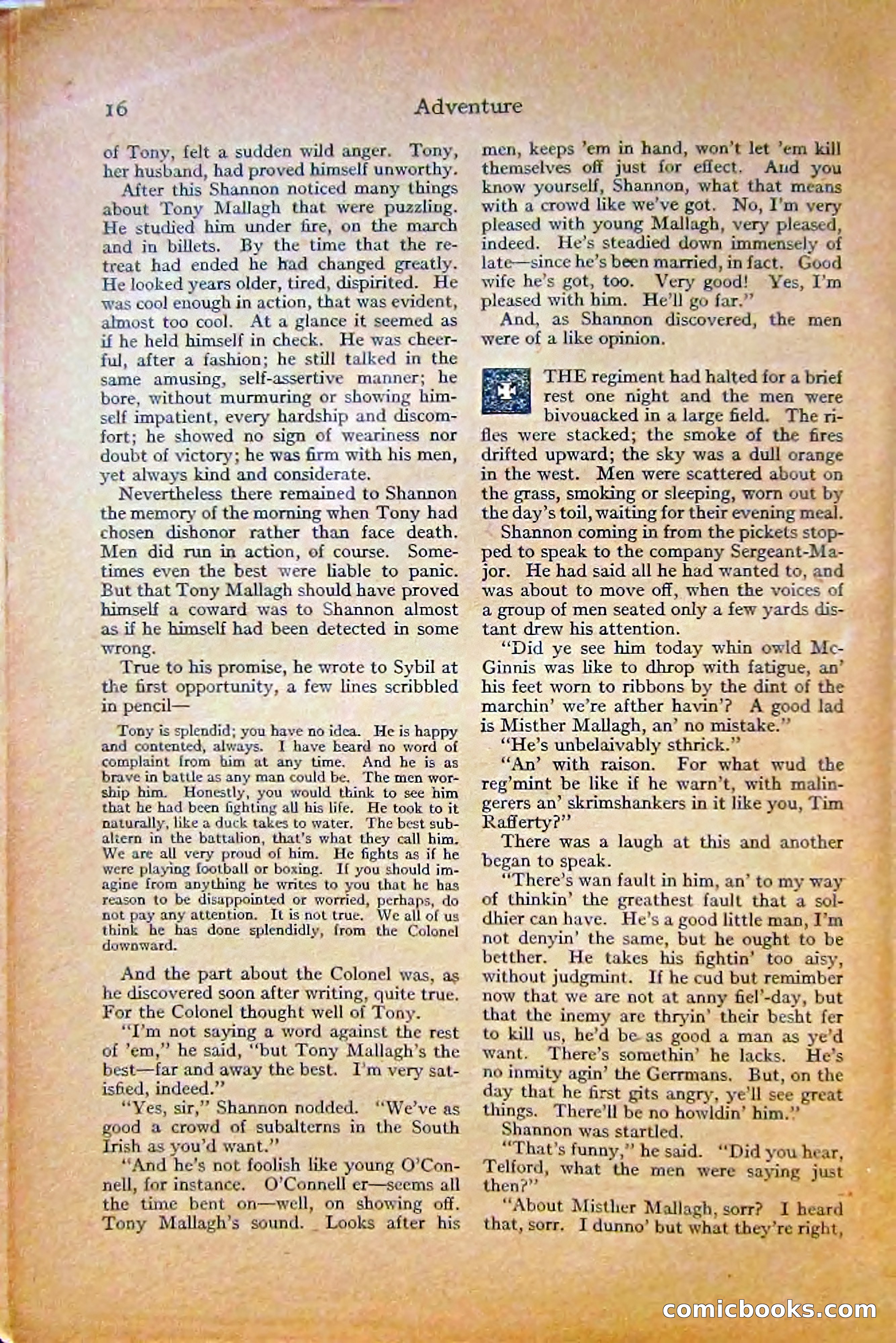Adventure Magazine, October 1915 — page 18 of 228