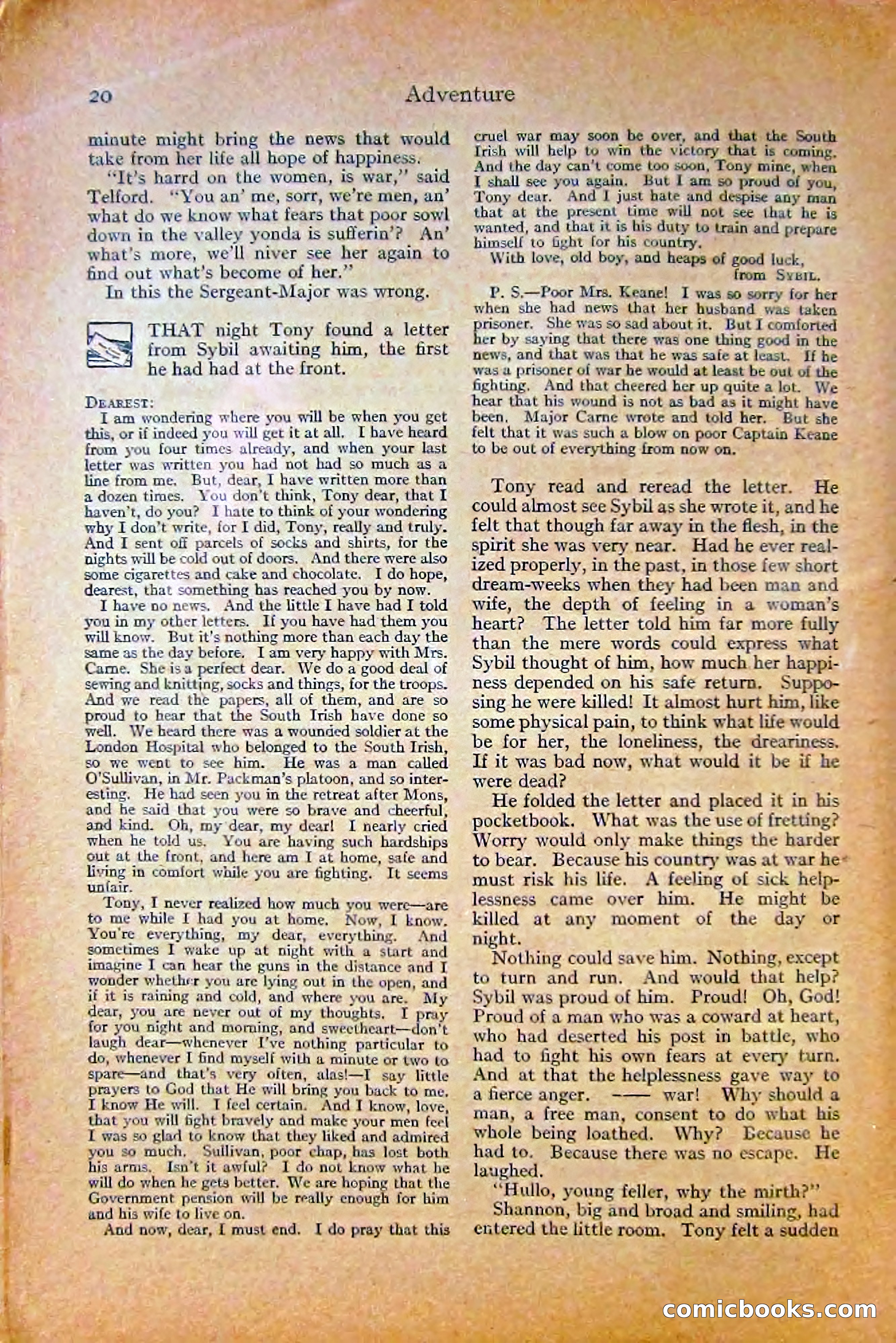 Adventure Magazine, October 1915 — page 22 of 228