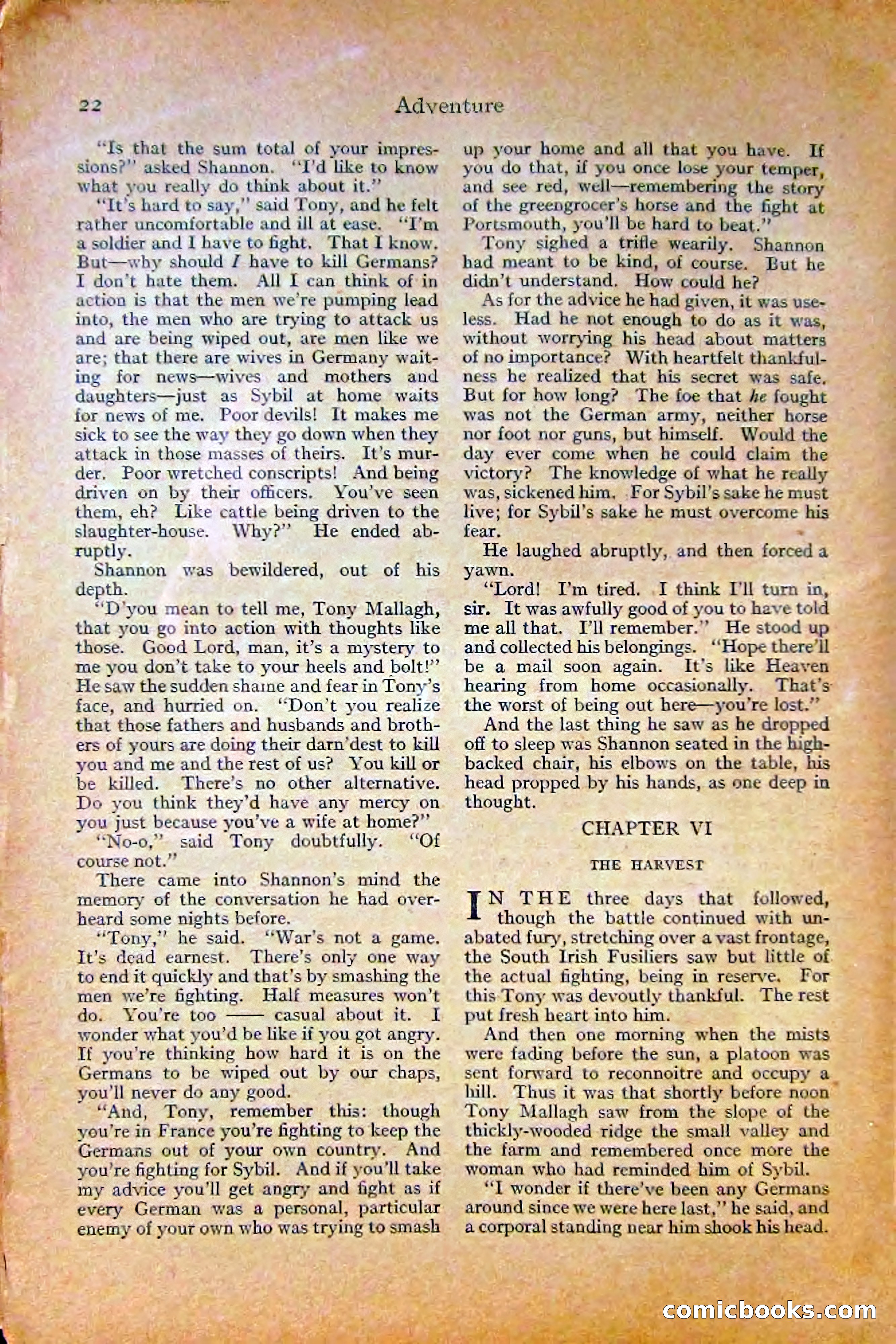 Adventure Magazine, October 1915 — page 24 of 228