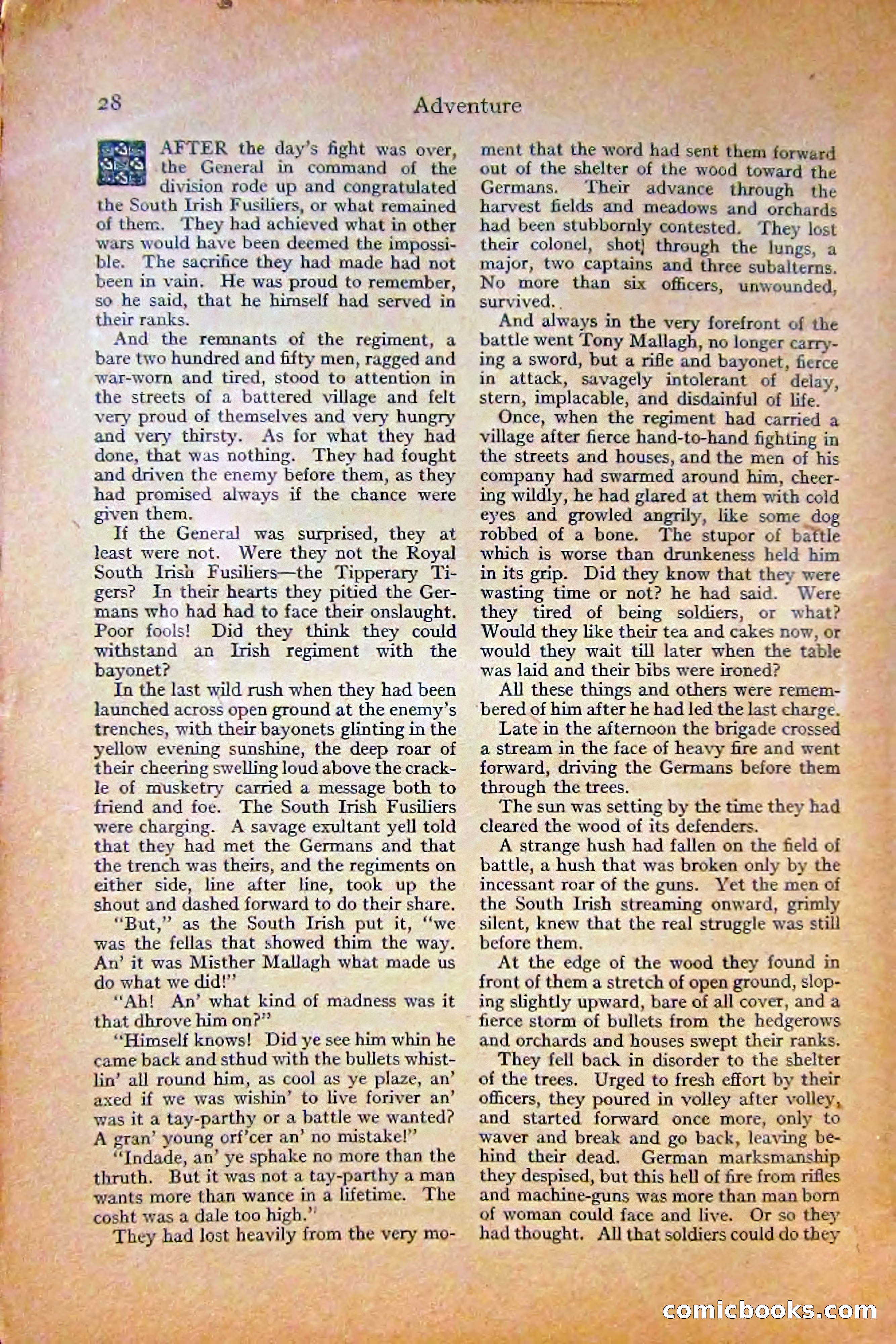 Adventure Magazine, October 1915 — page 30 of 228