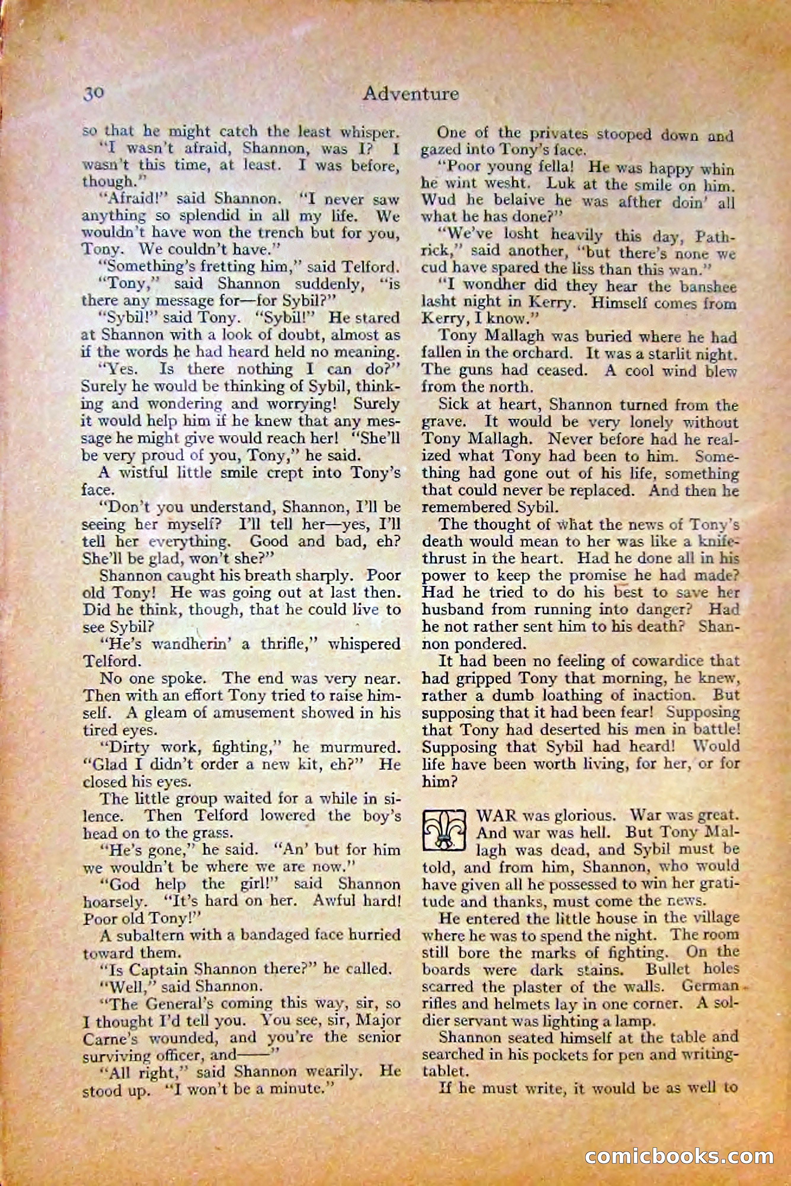 Adventure Magazine, October 1915 — page 32 of 228