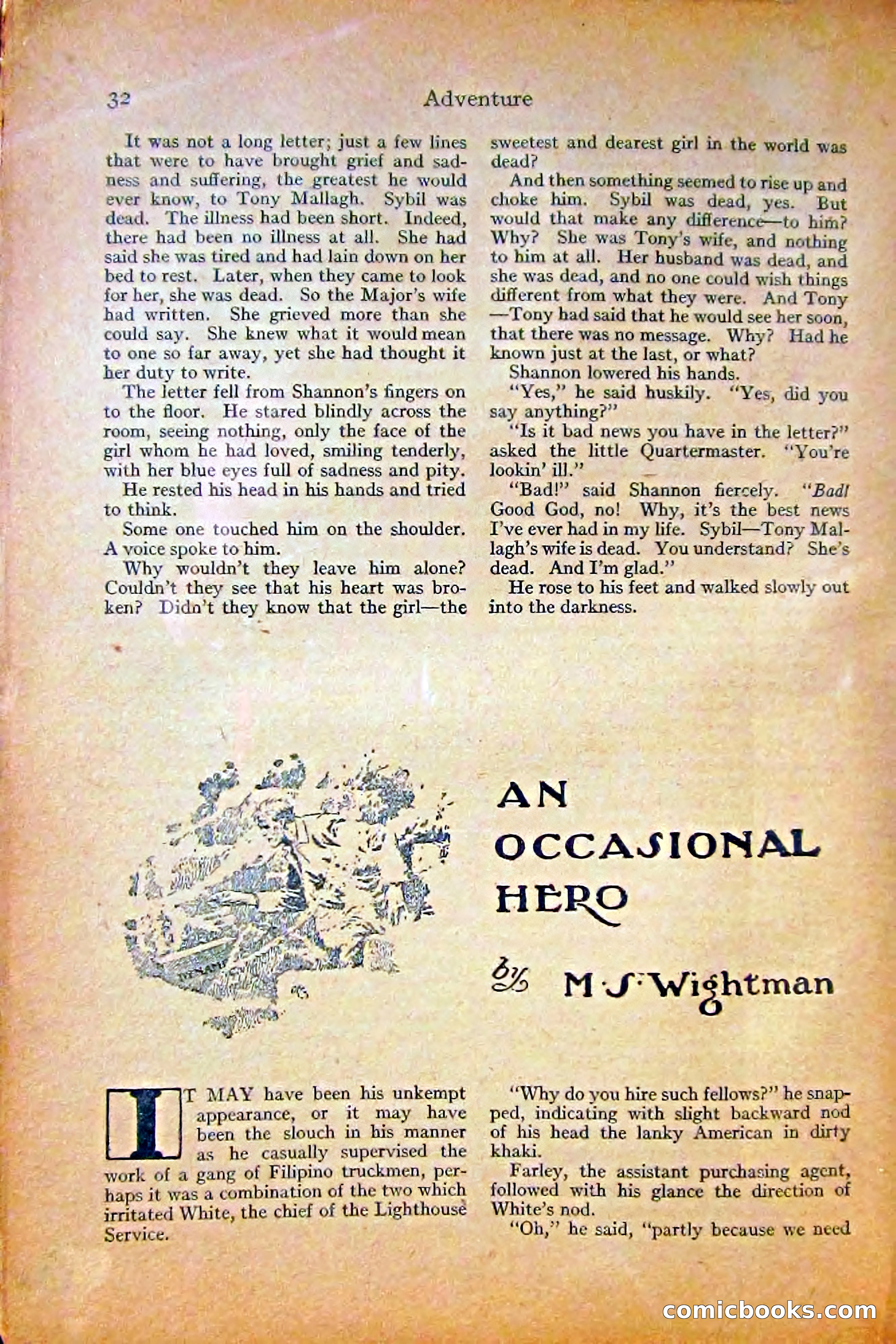 Adventure Magazine, October 1915 — page 34 of 228