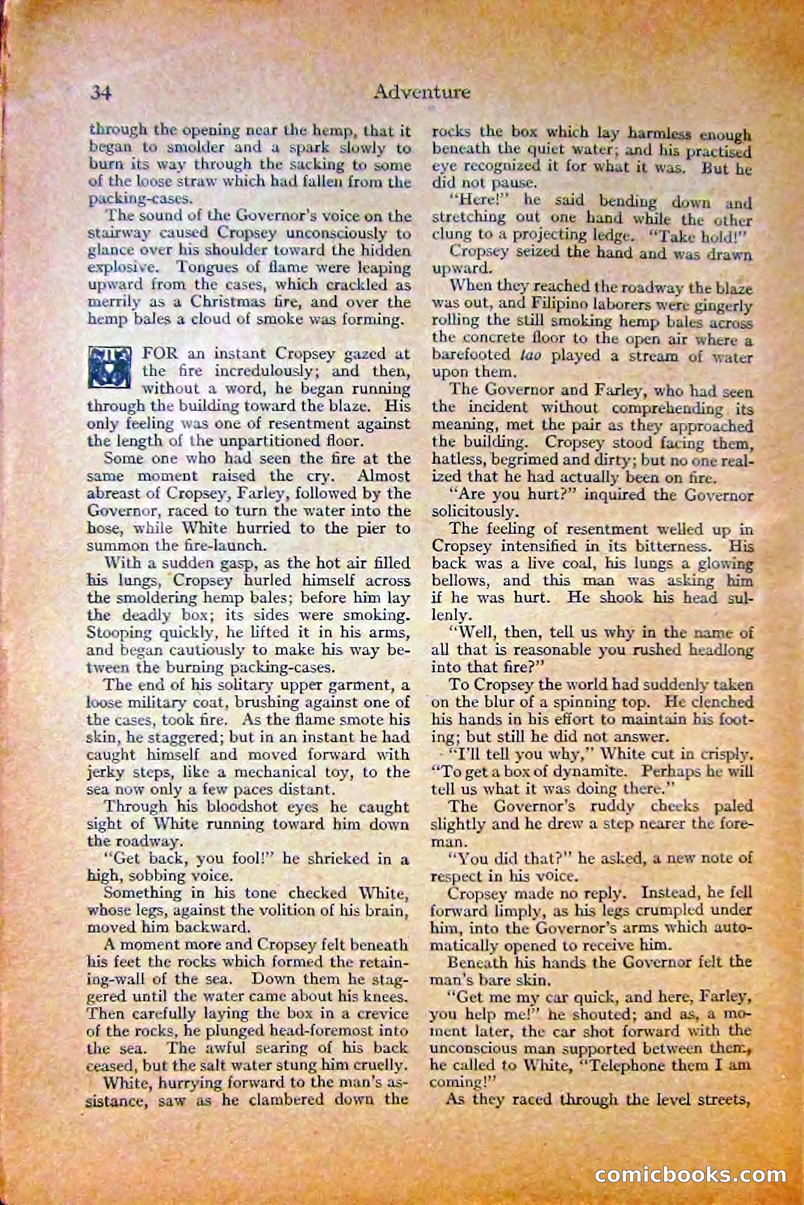 Adventure Magazine, October 1915 — page 36 of 228