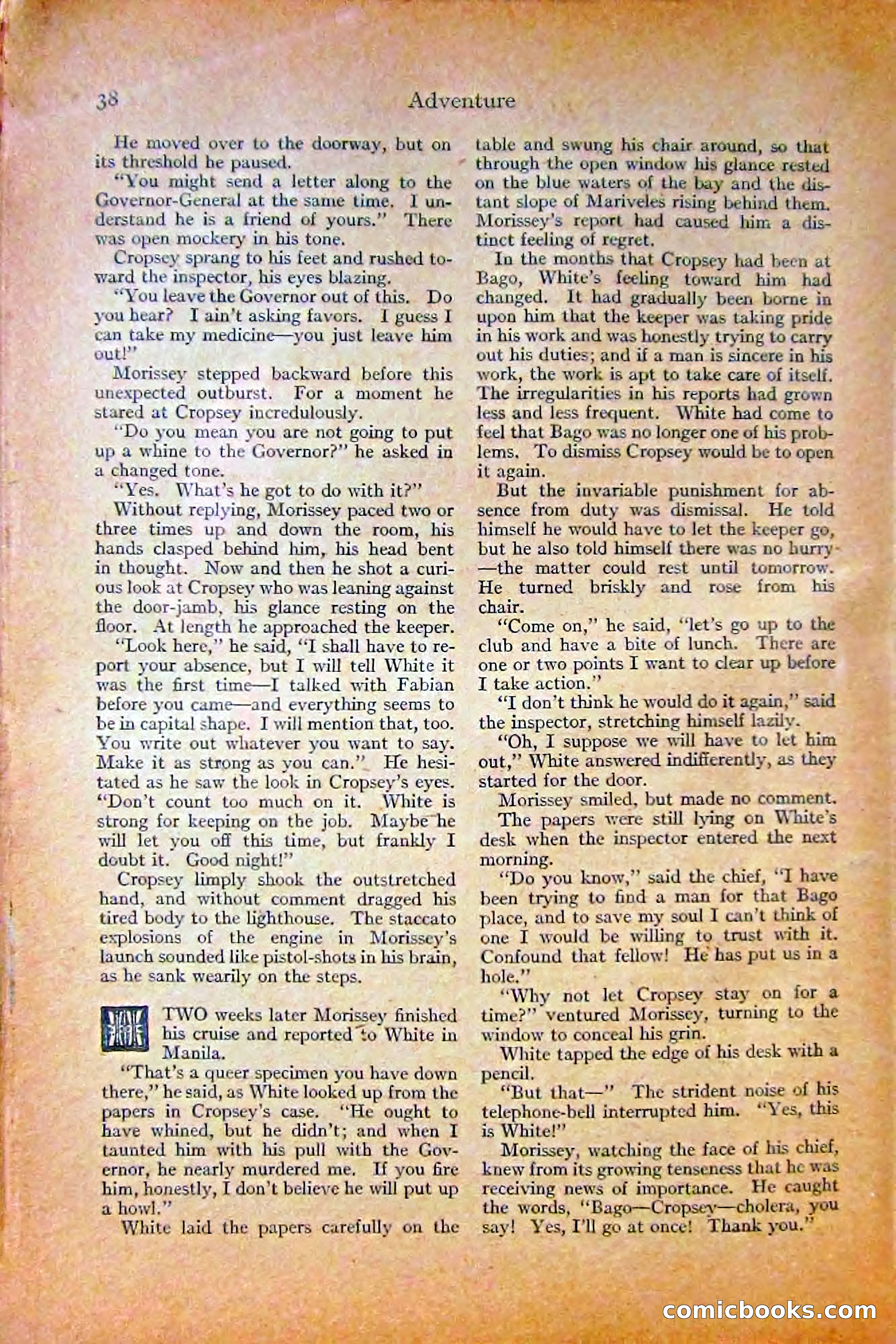 Adventure Magazine, October 1915 — page 40 of 228
