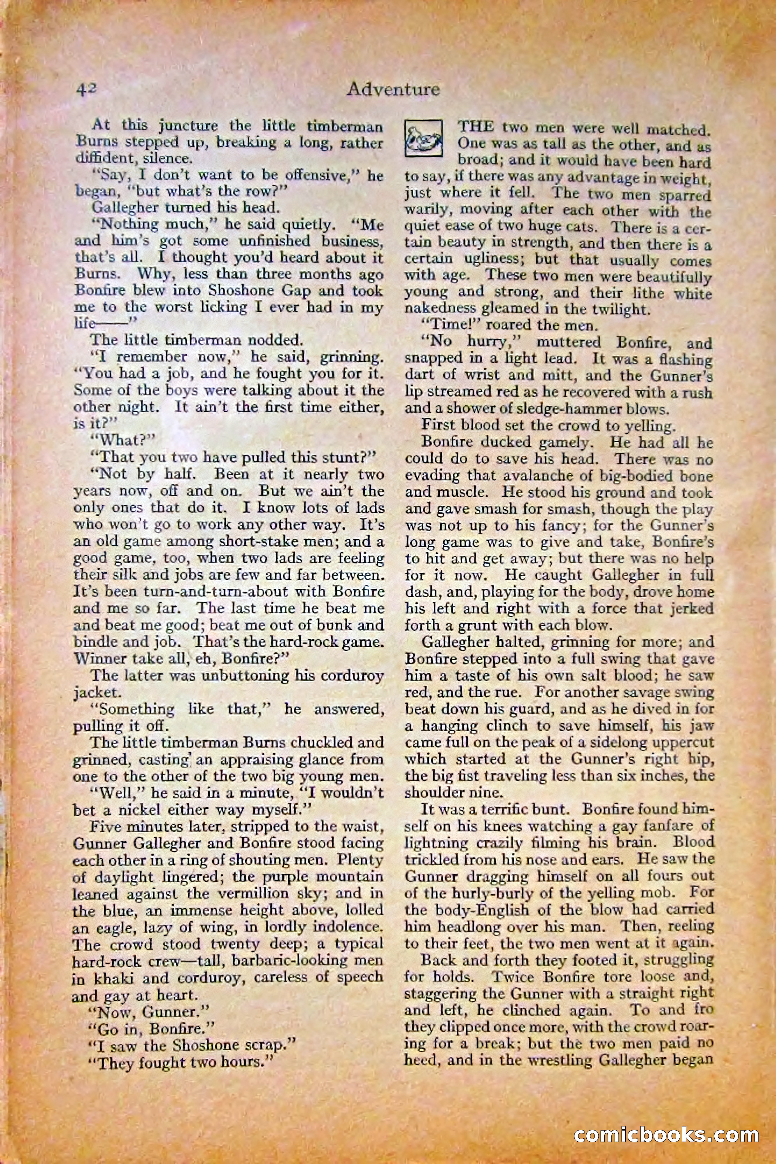 Adventure Magazine, October 1915 — page 44 of 228