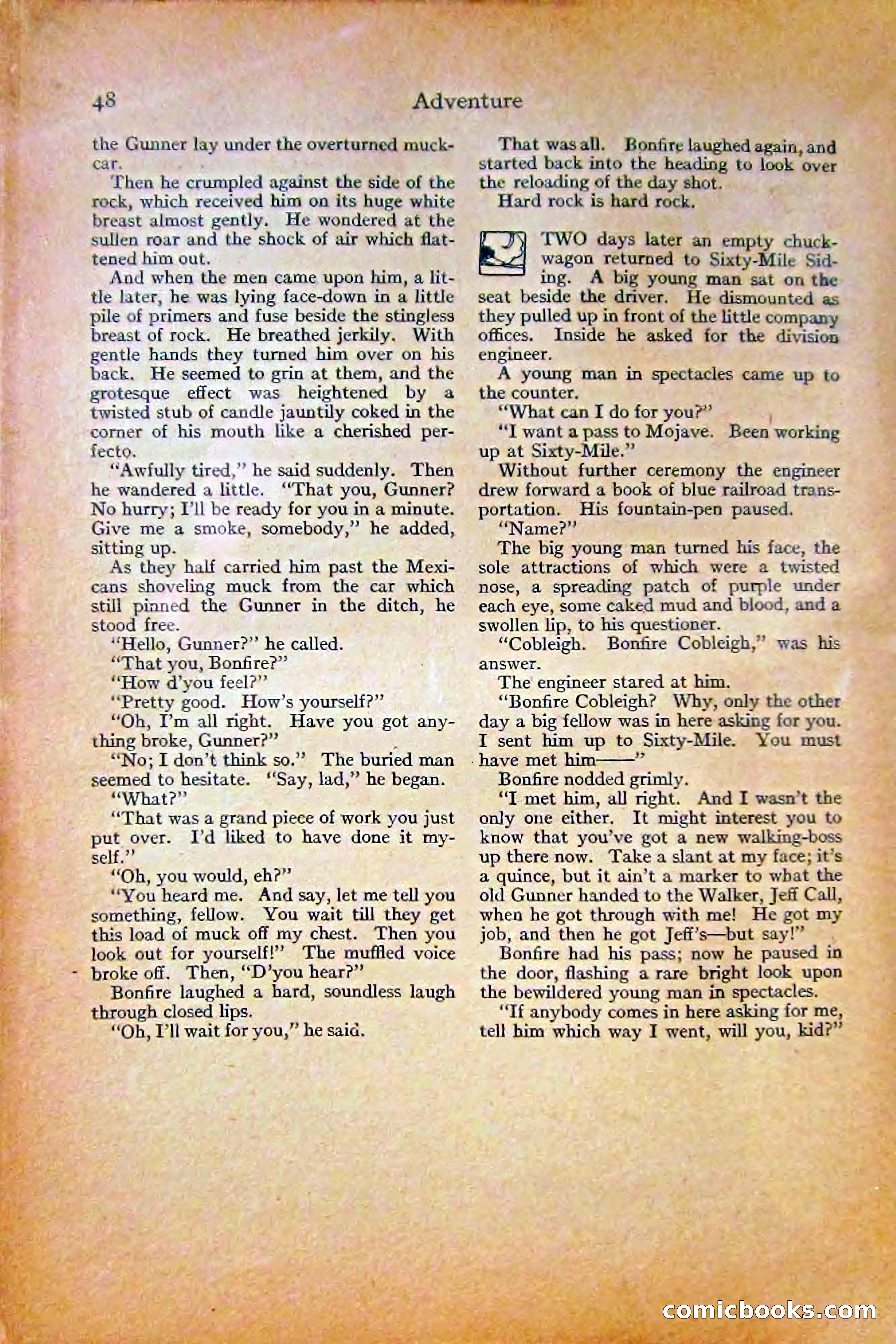 Adventure Magazine, October 1915 — page 50 of 228