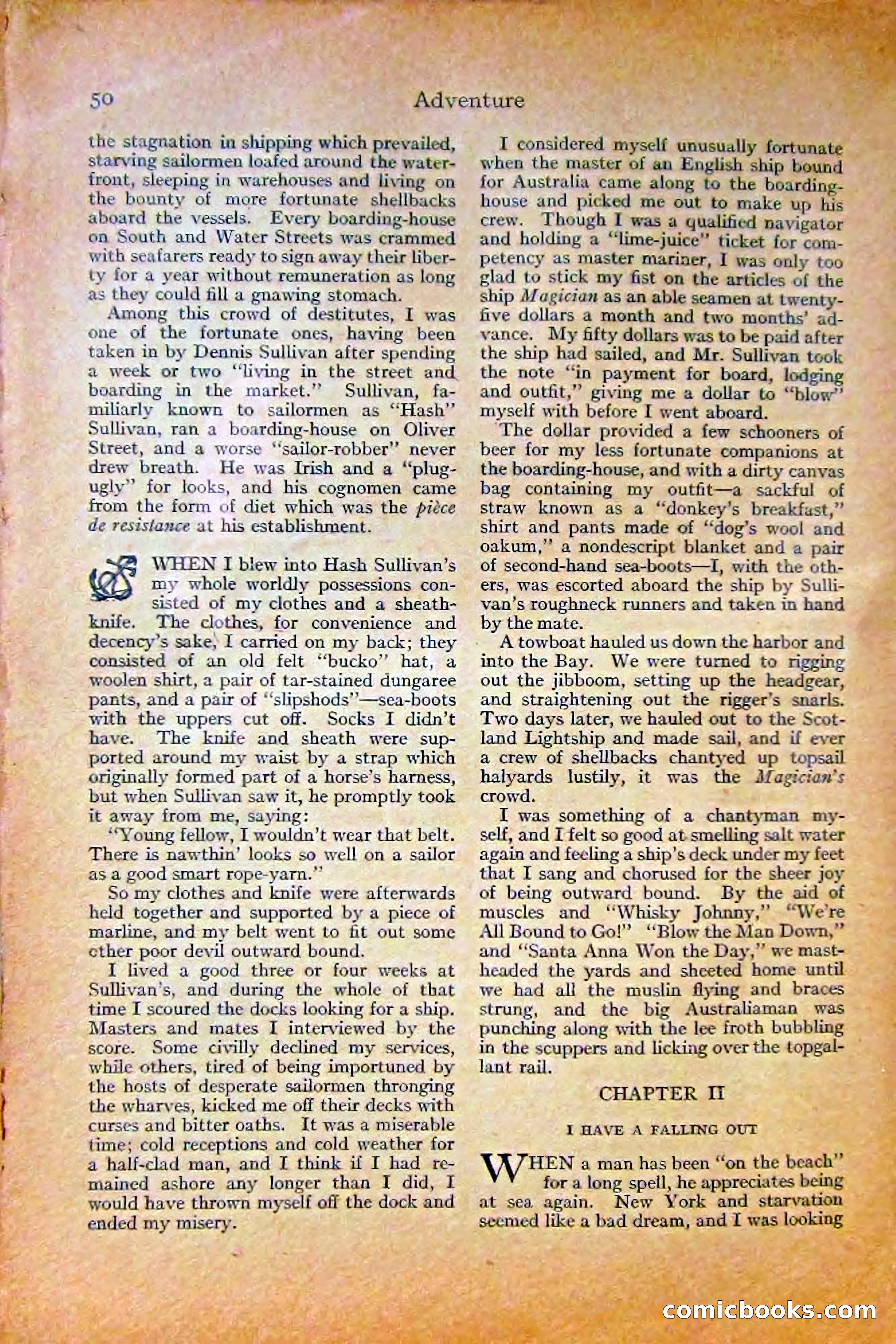 Adventure Magazine, October 1915 — page 52 of 228
