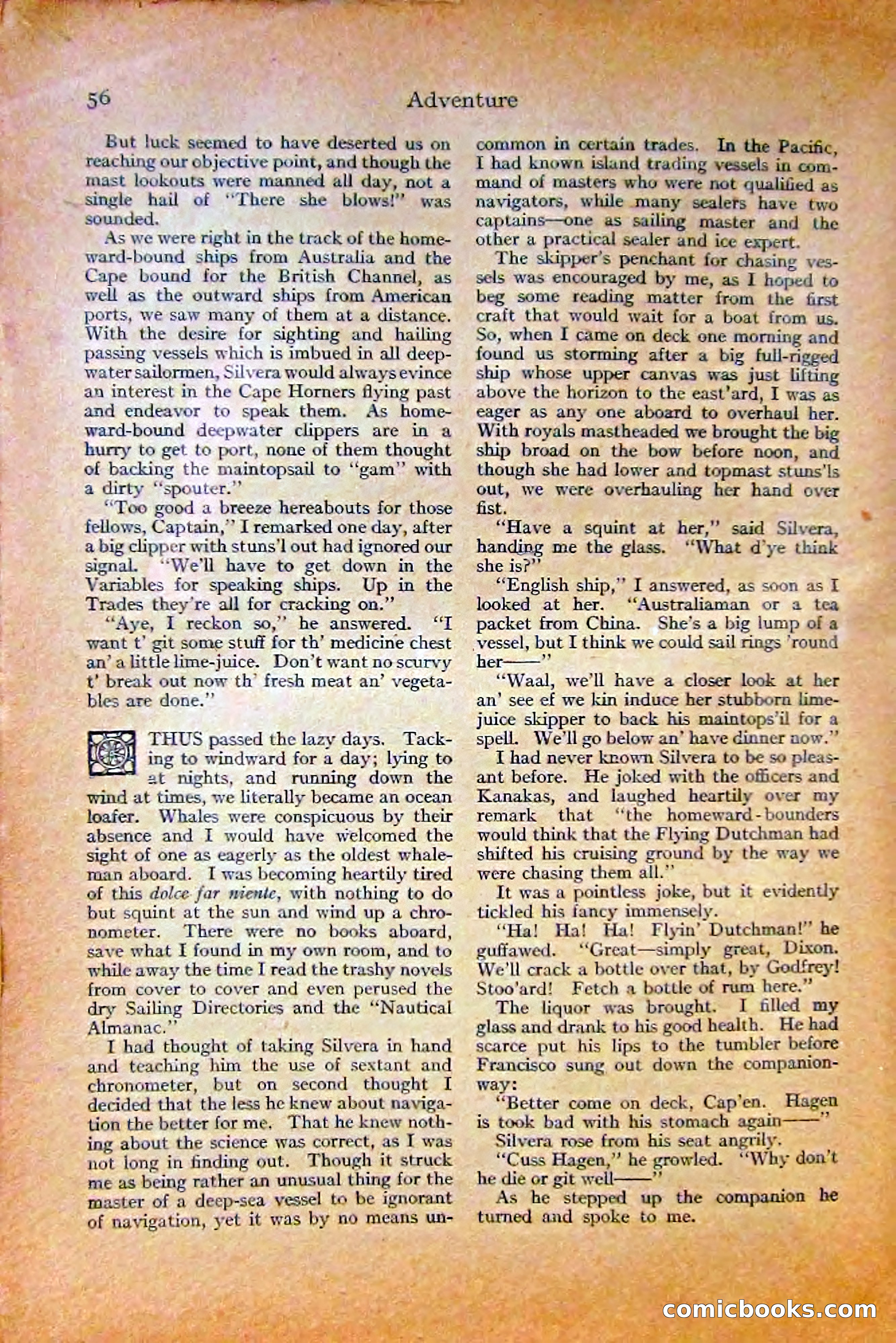 Adventure Magazine, October 1915 — page 58 of 228
