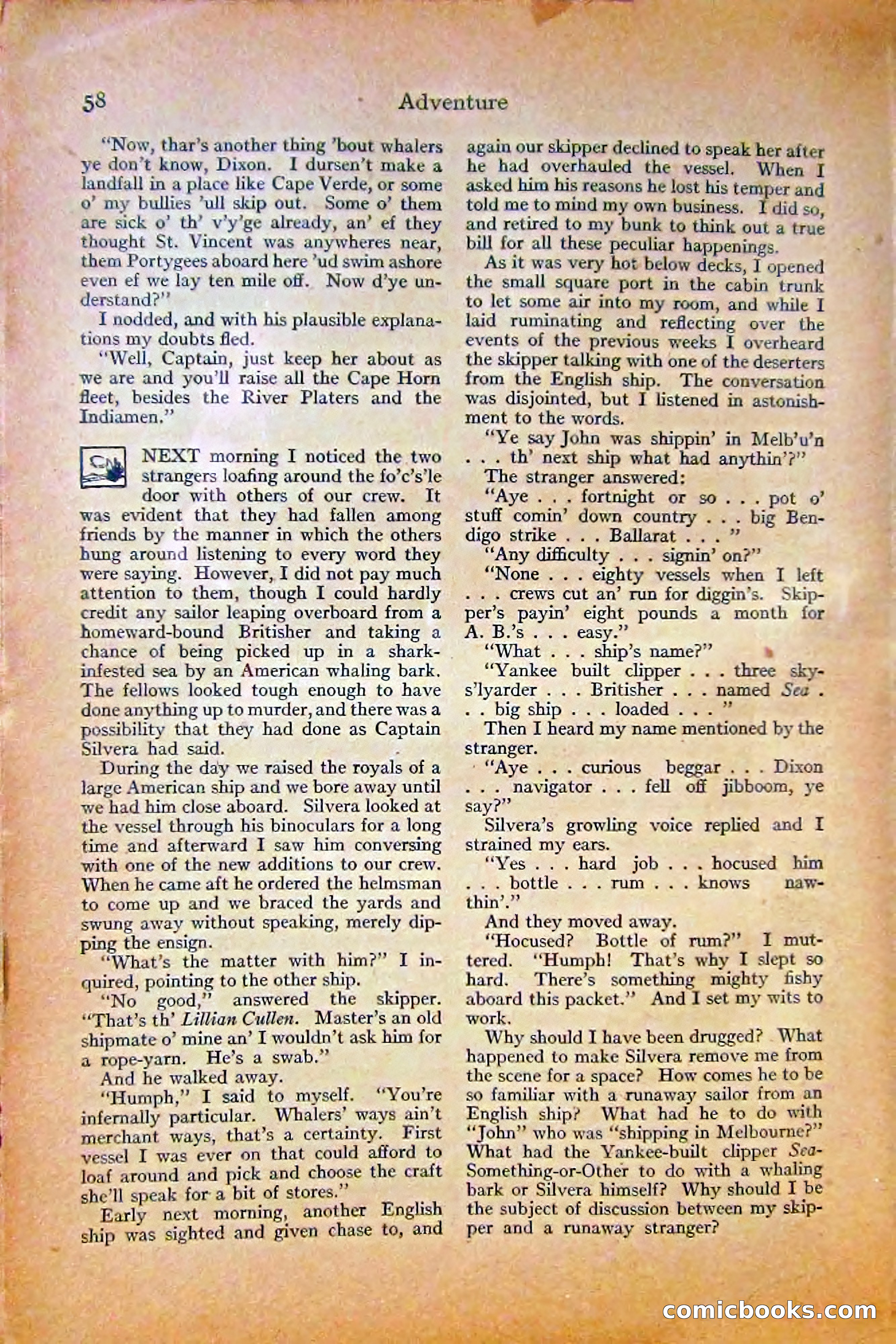 Adventure Magazine, October 1915 — page 60 of 228