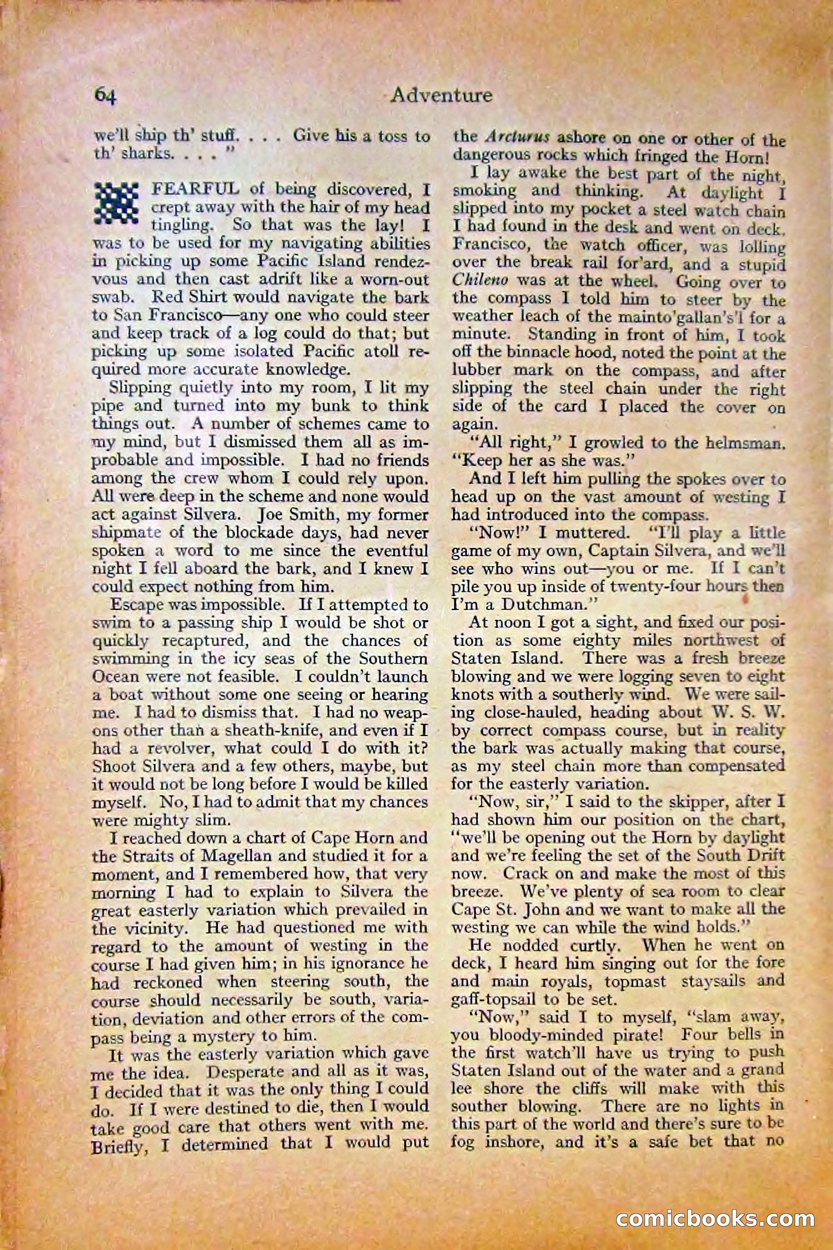 Adventure Magazine, October 1915 — page 66 of 228