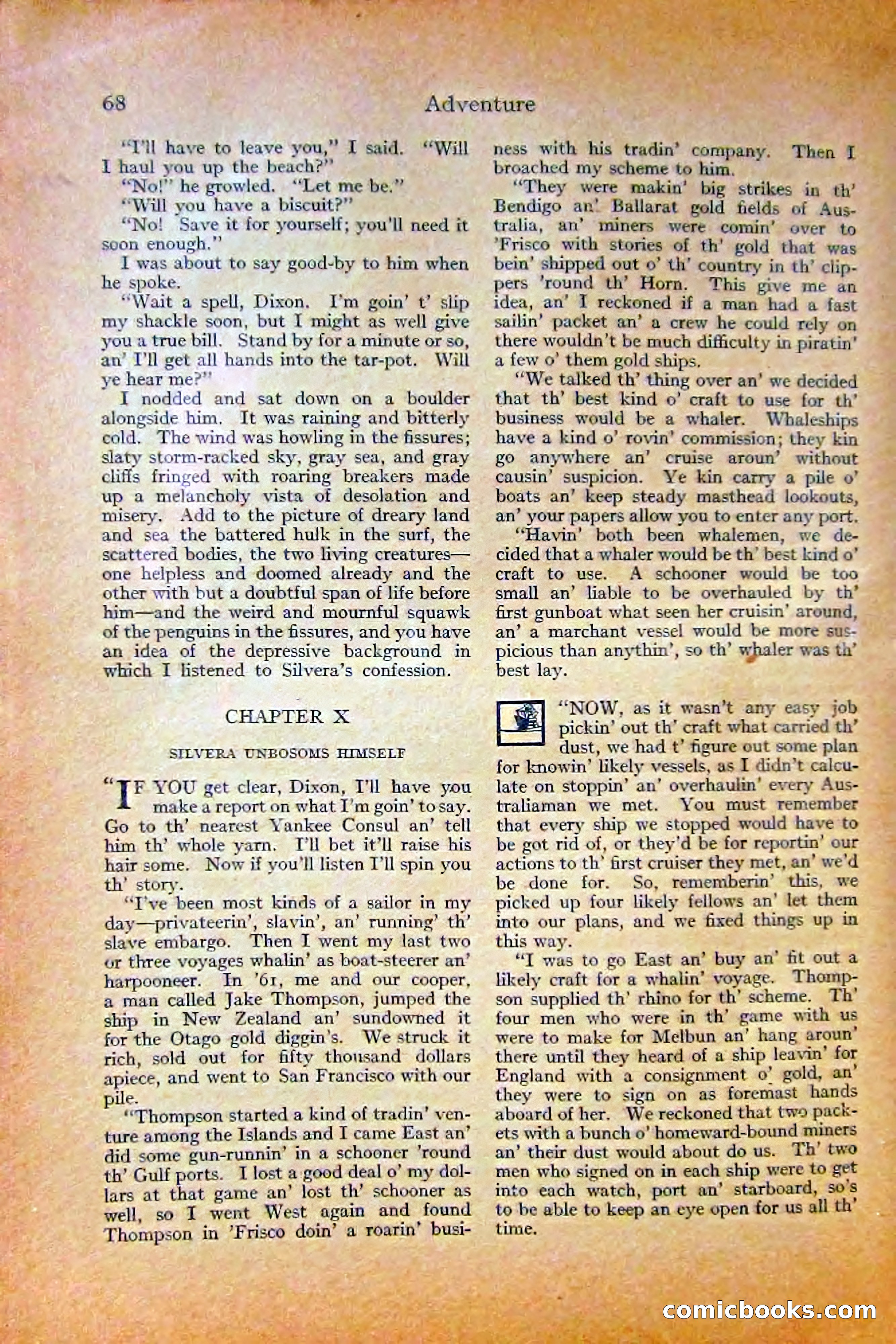 Adventure Magazine, October 1915 — page 70 of 228