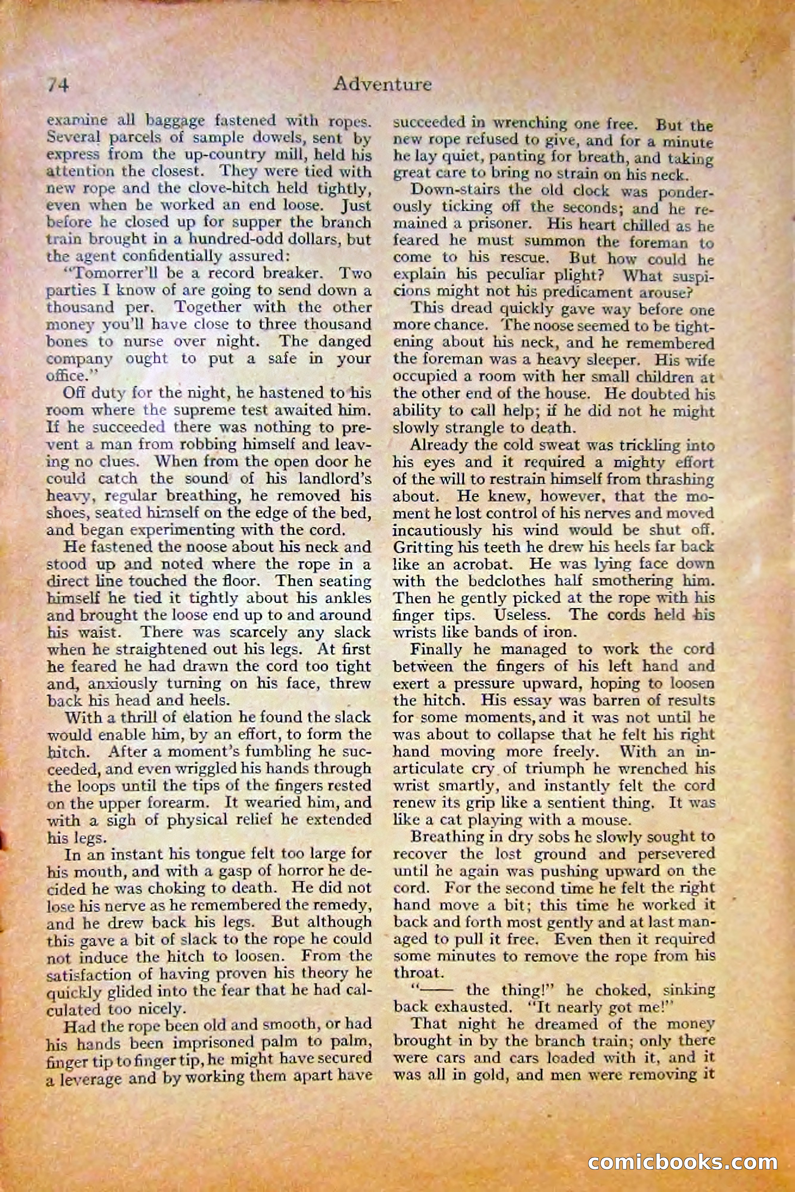 Adventure Magazine, October 1915 — page 76 of 228