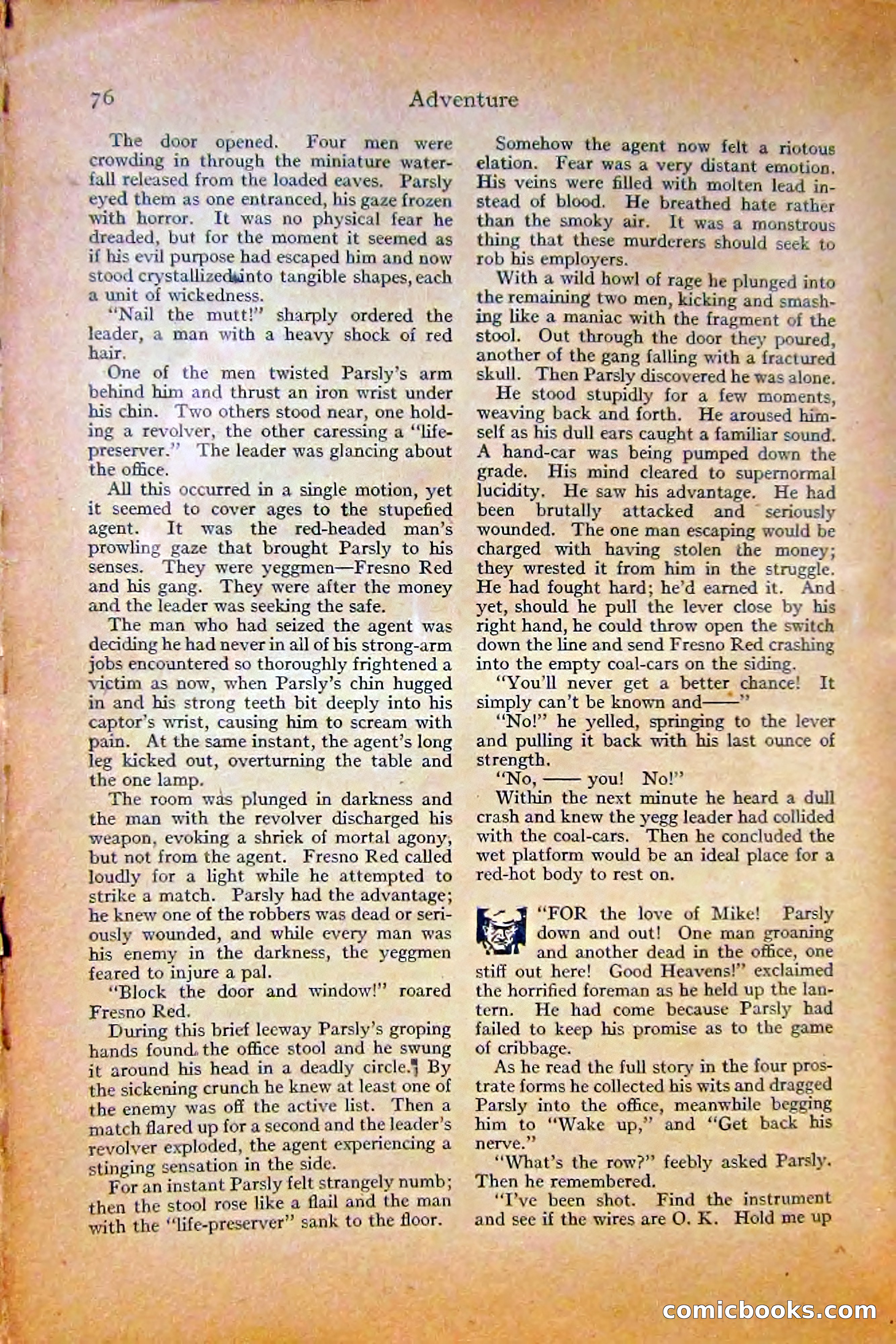 Adventure Magazine, October 1915 — page 78 of 228