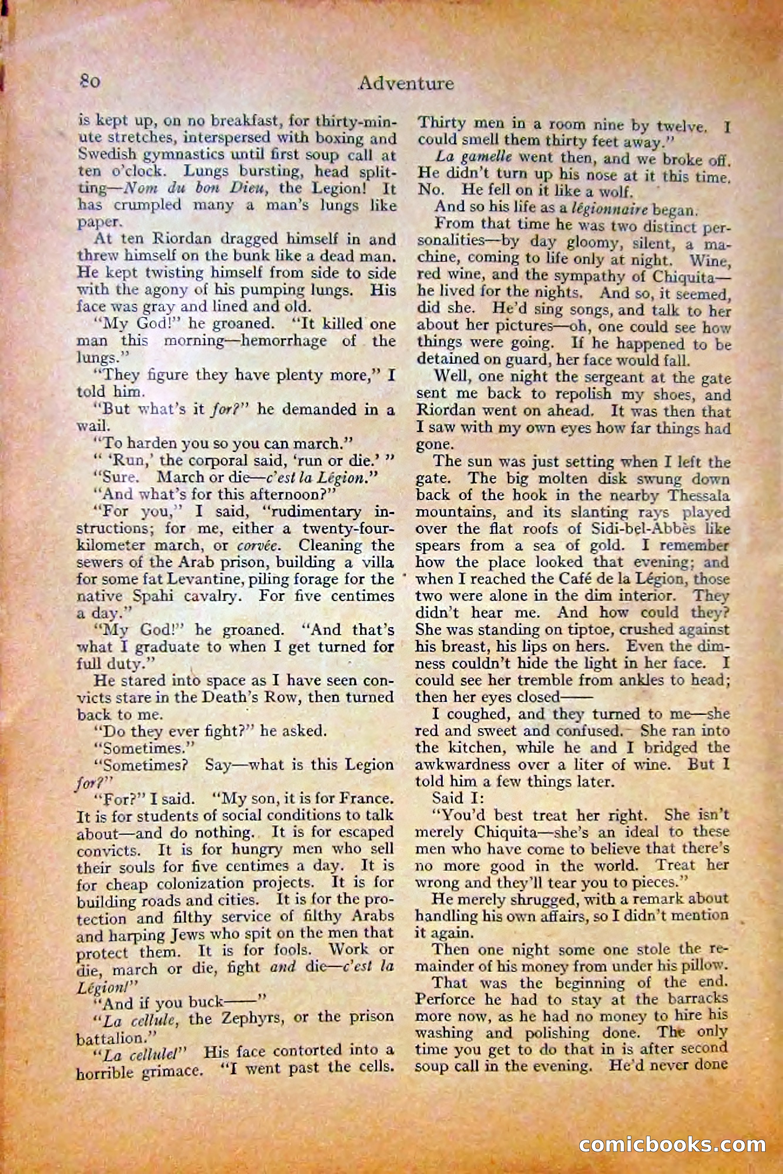Adventure Magazine, October 1915 — page 82 of 228