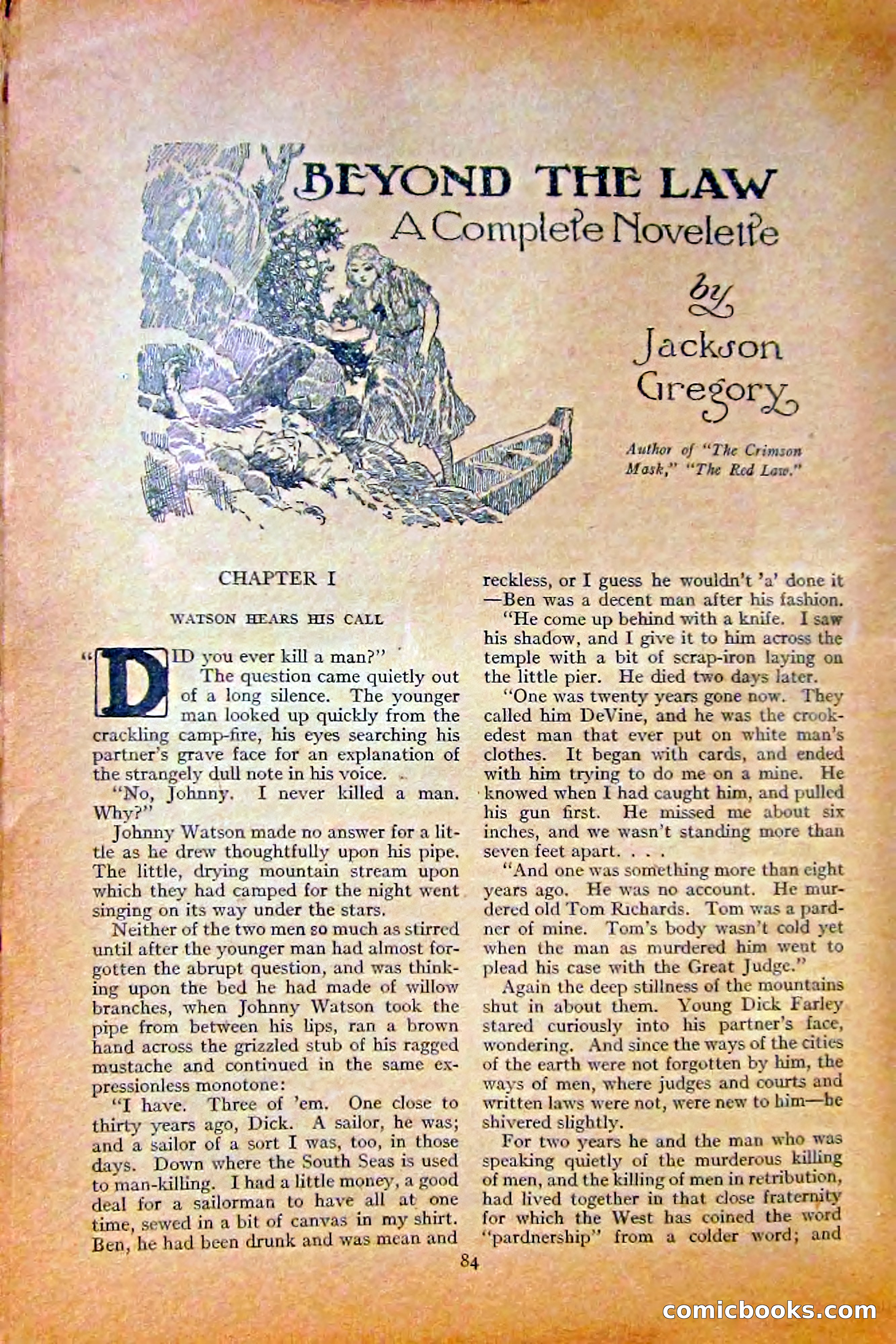 Adventure Magazine, October 1915 — page 86 of 228
