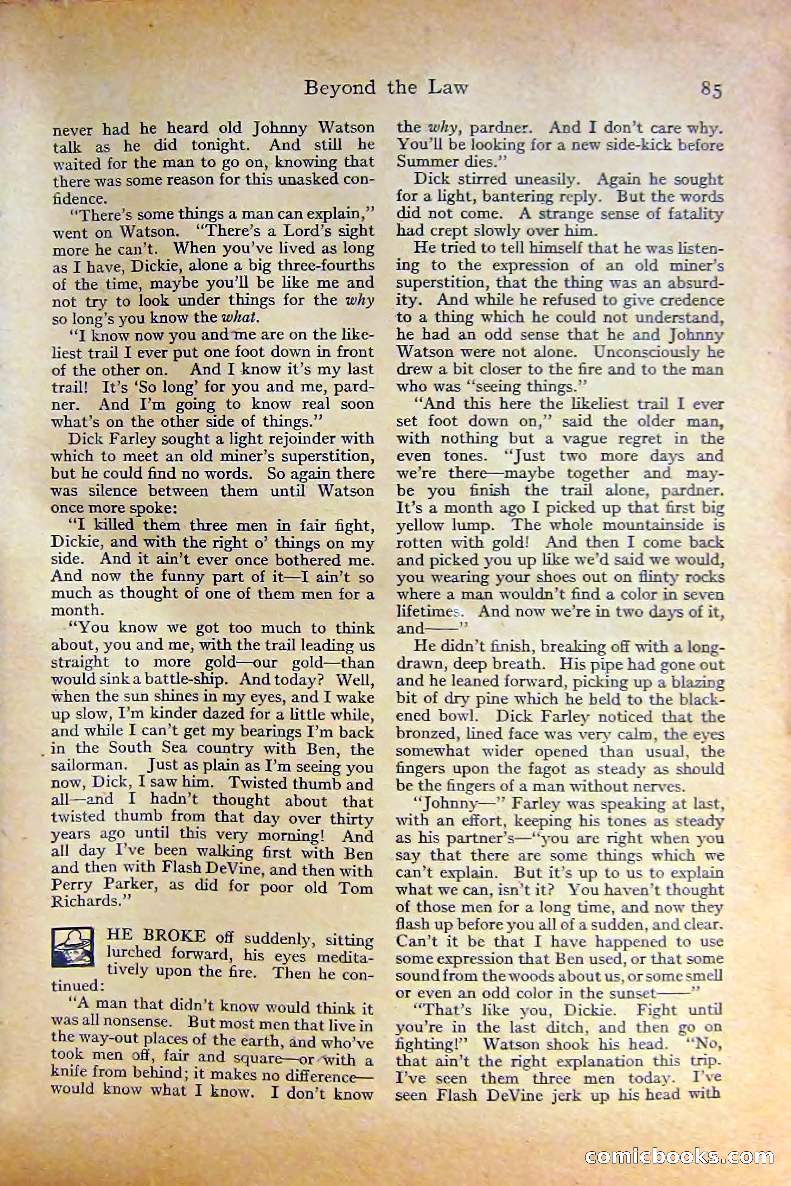 Adventure Magazine, October 1915 — page 87 of 228