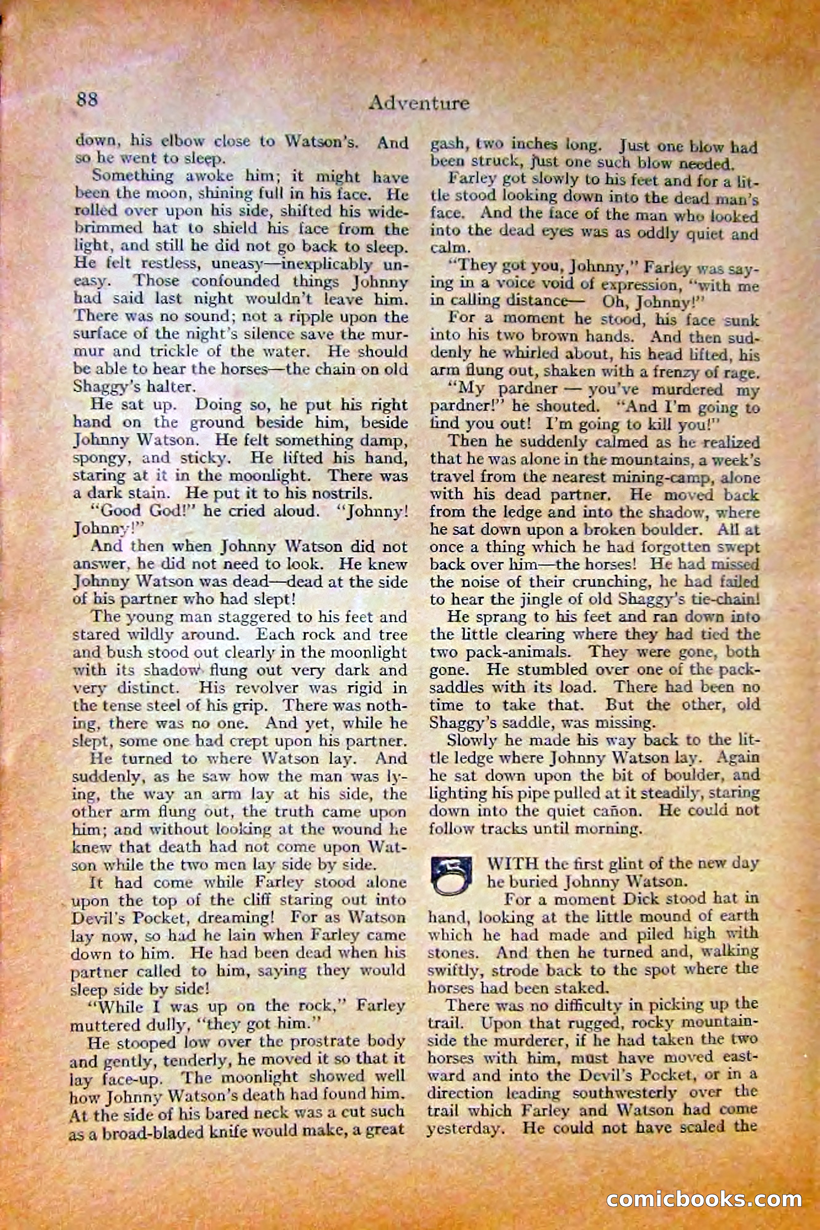 Adventure Magazine, October 1915 — page 90 of 228