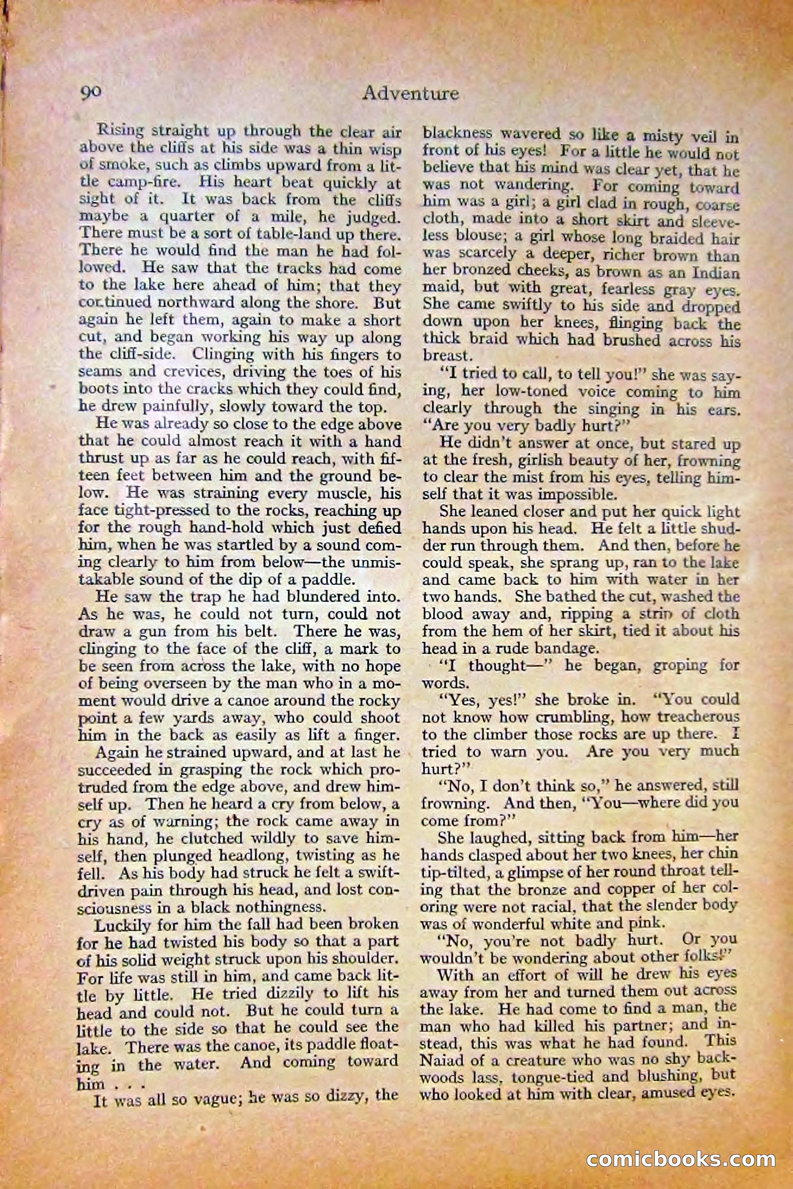 Adventure Magazine, October 1915 — page 92 of 228