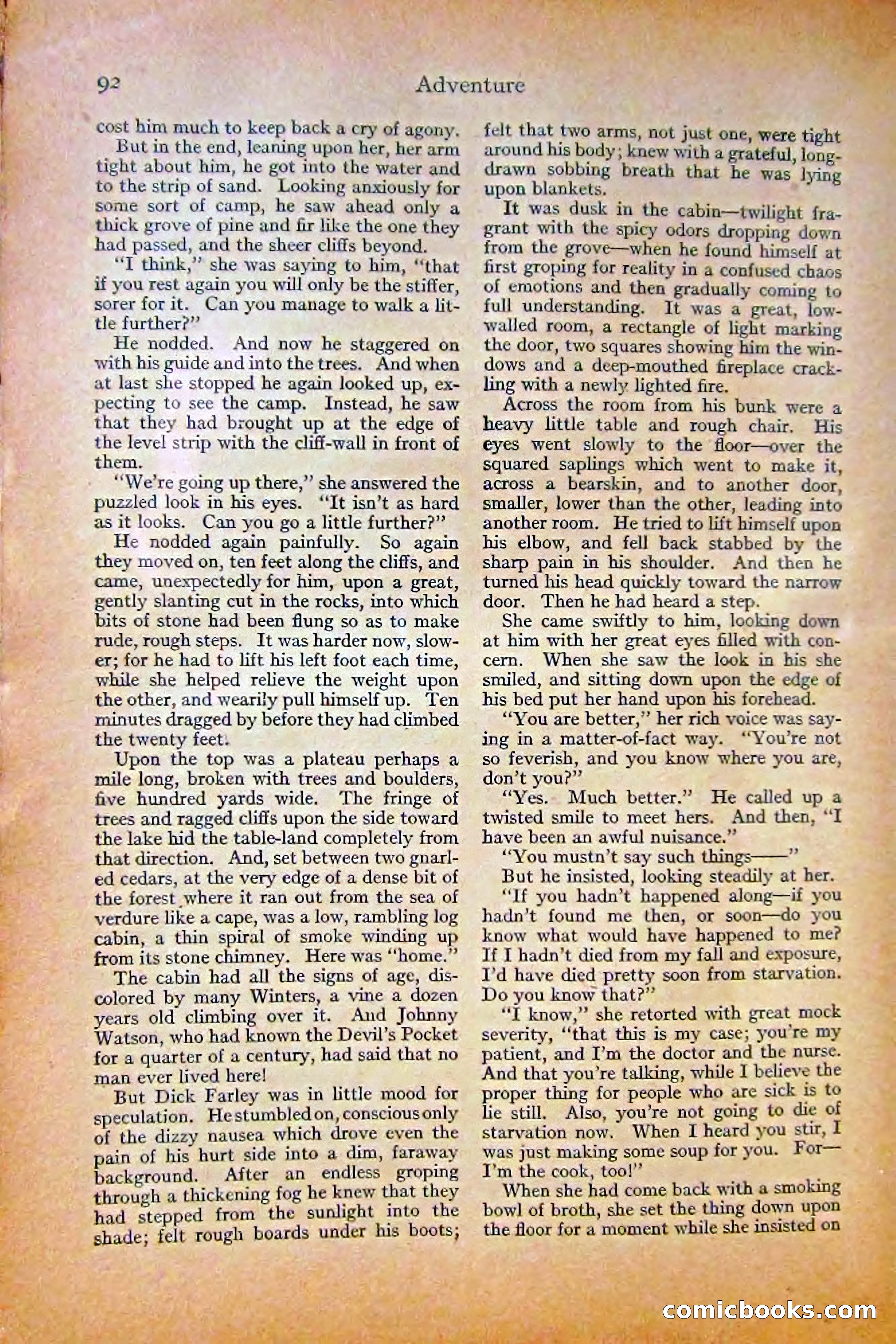 Adventure Magazine, October 1915 — page 94 of 228