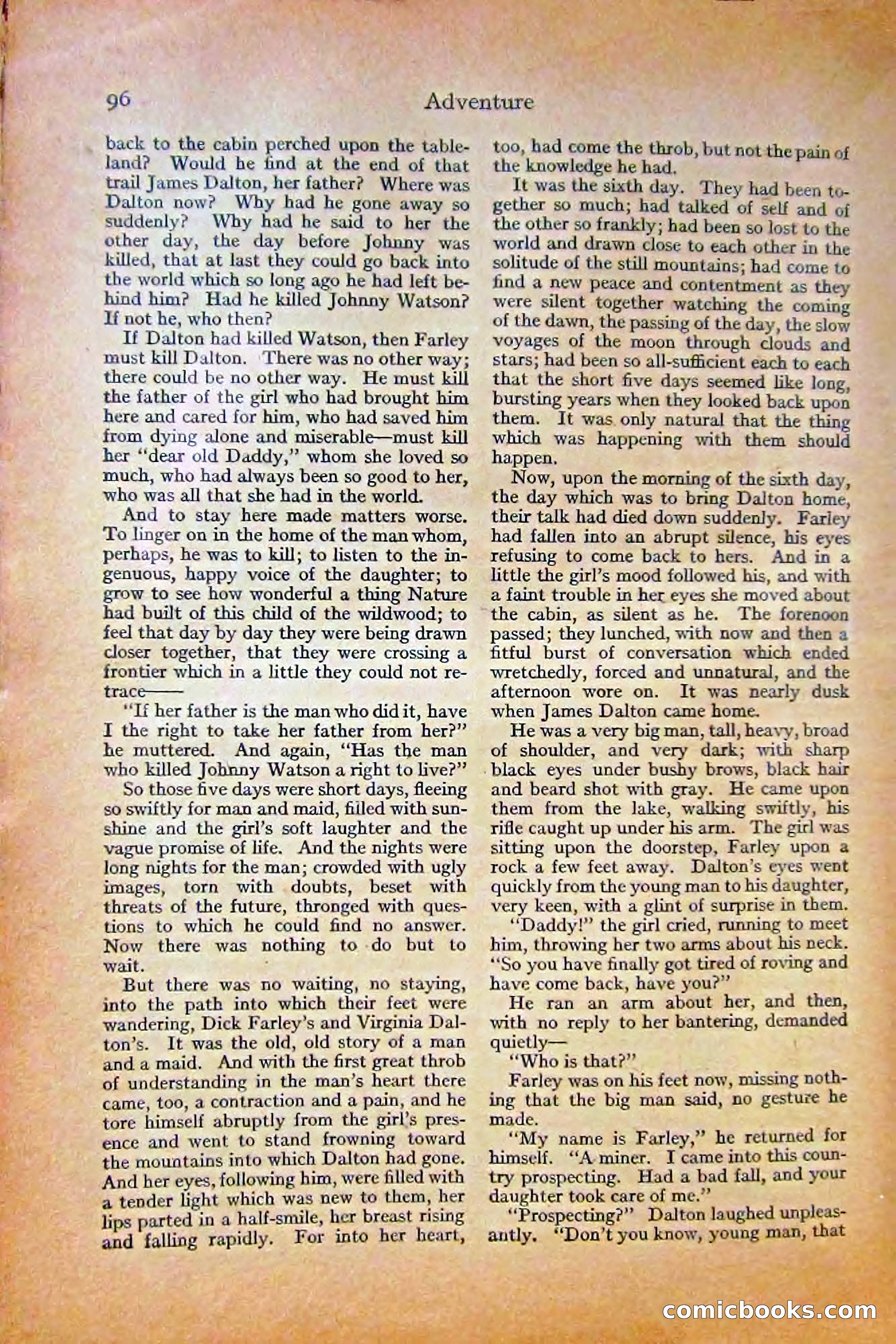 Adventure Magazine, October 1915 — page 98 of 228