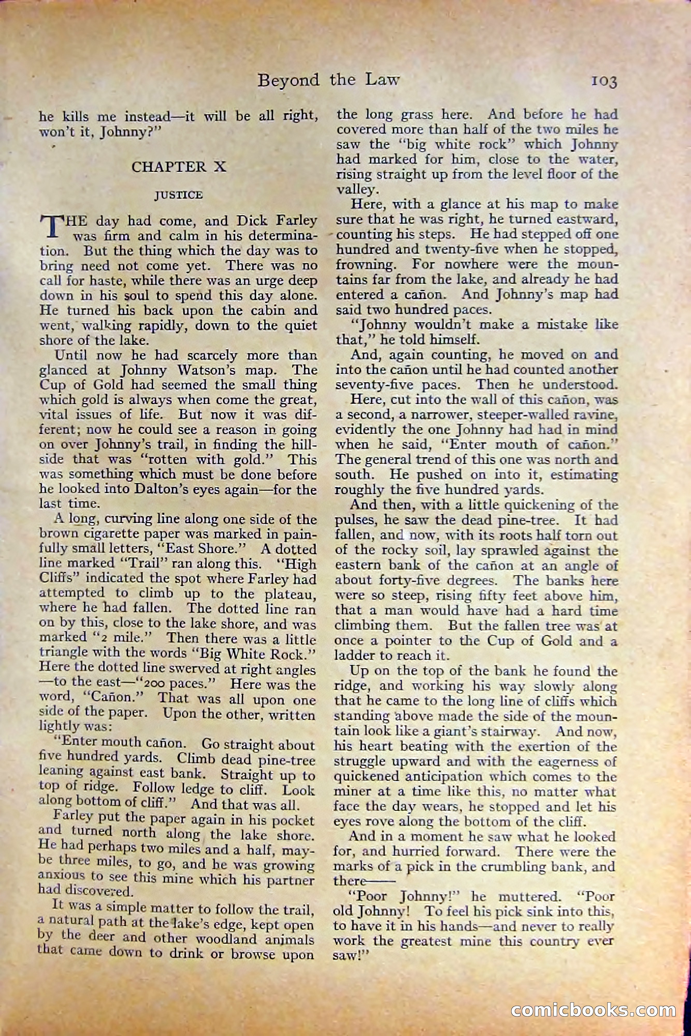 Adventure Magazine, October 1915 — page 105 of 228