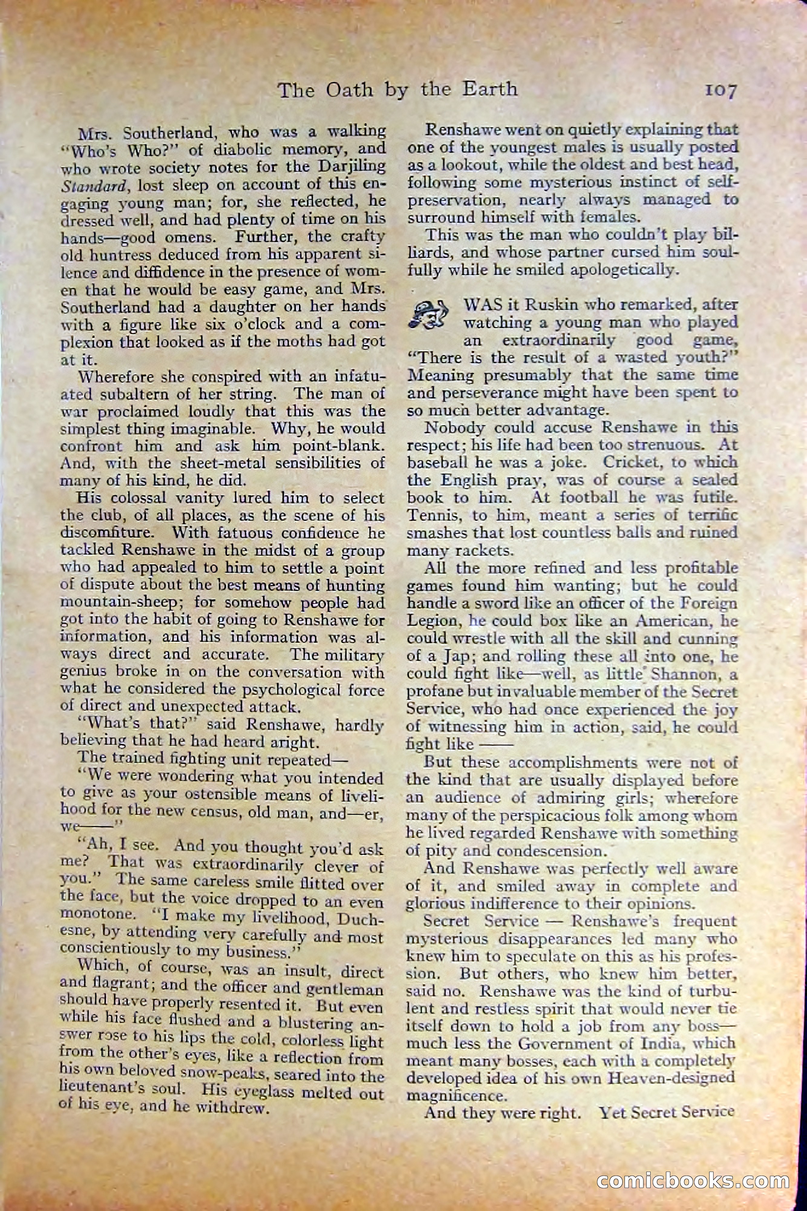 Adventure Magazine, October 1915 — page 109 of 228