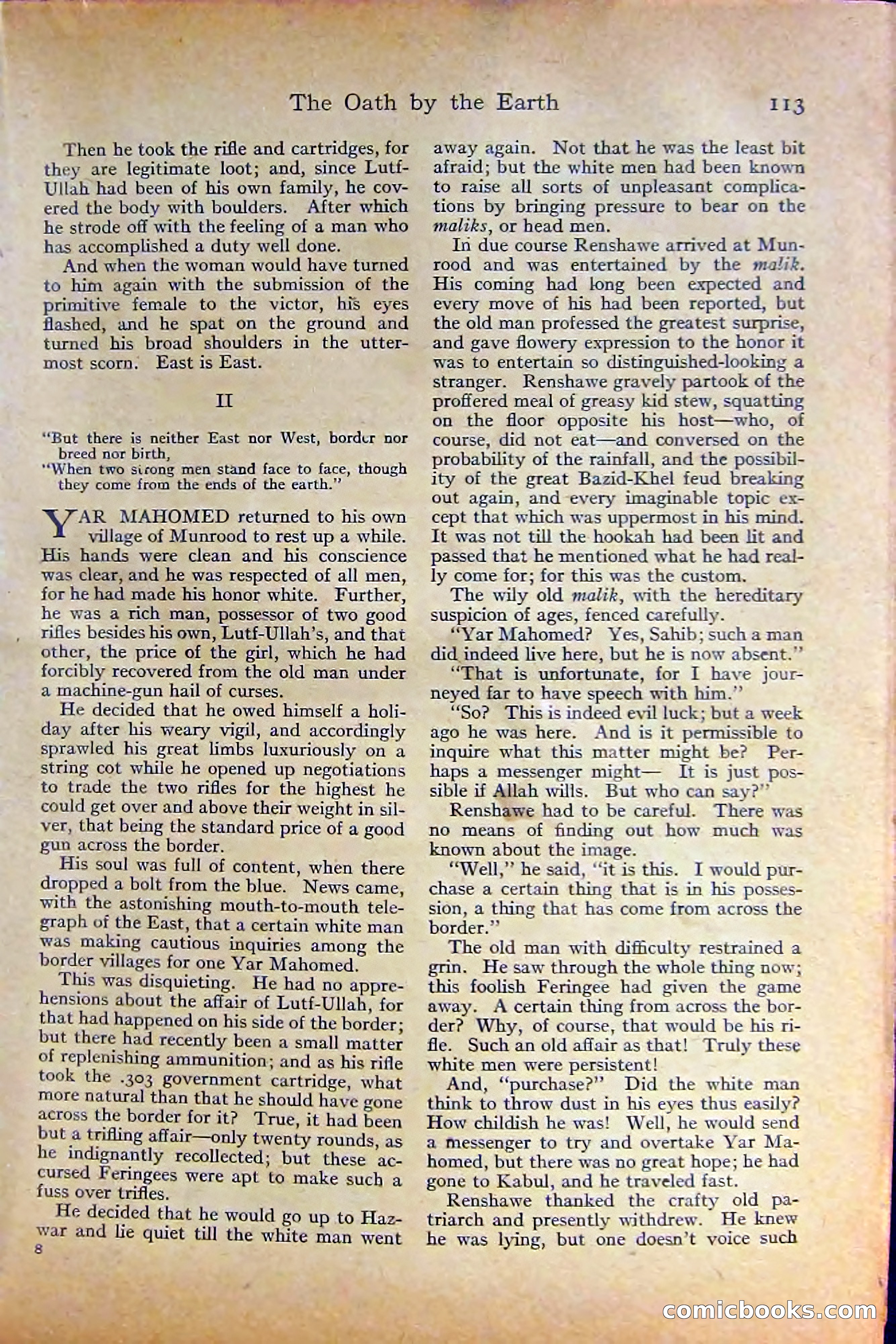 Adventure Magazine, October 1915 — page 115 of 228