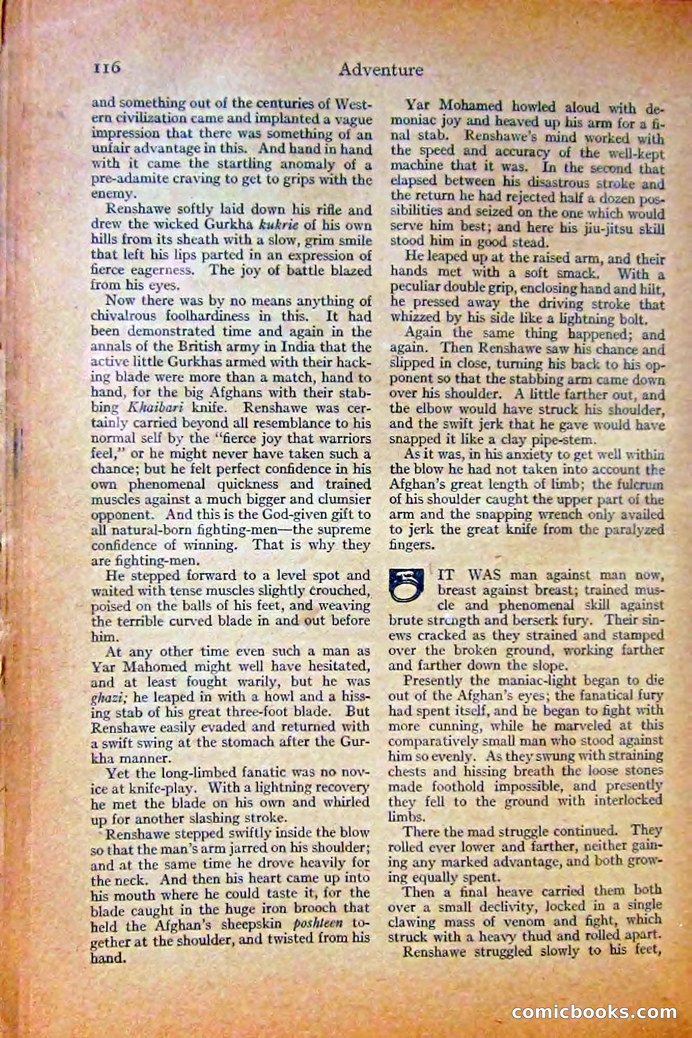 Adventure Magazine, October 1915 — page 118 of 228