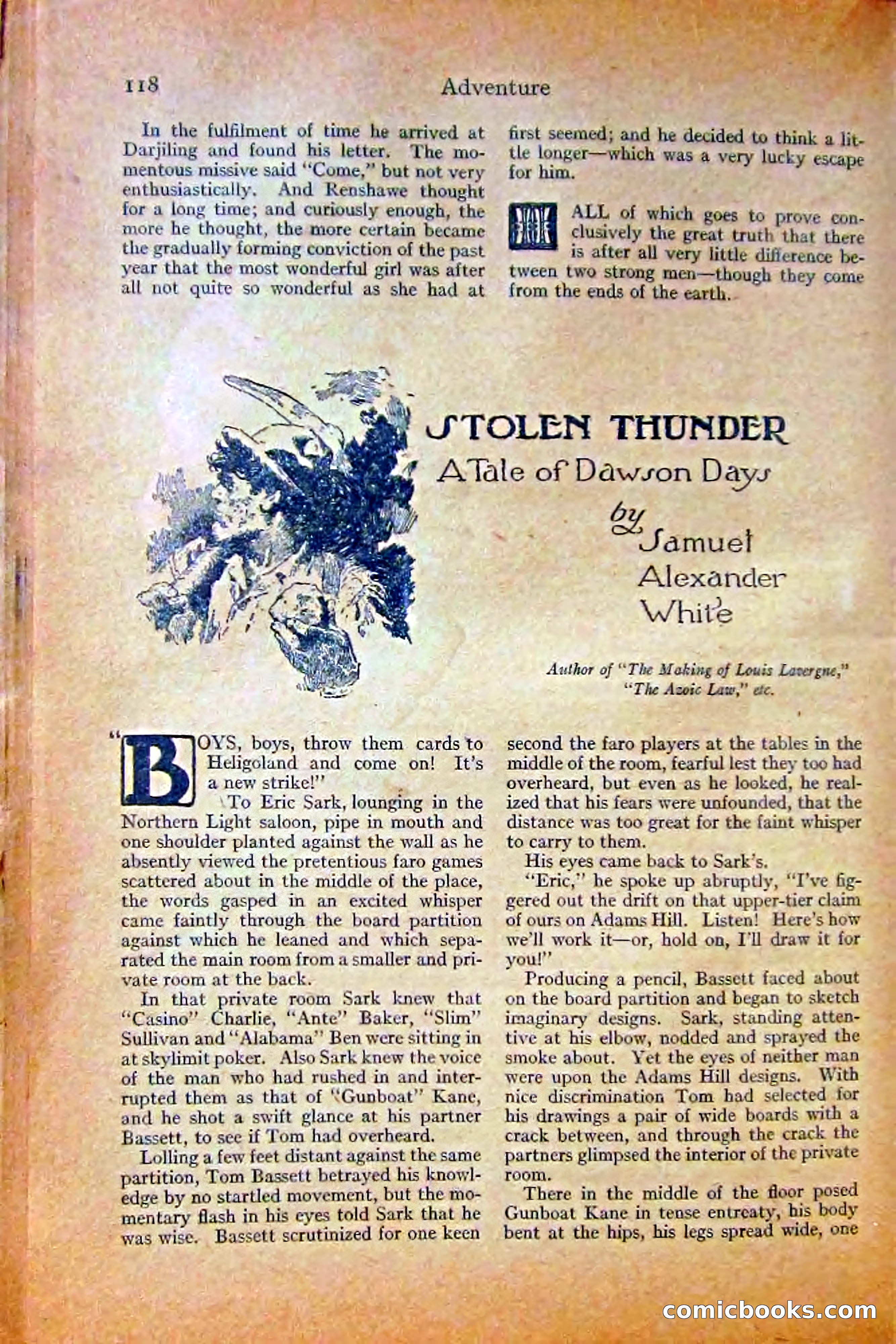 Adventure Magazine, October 1915 — page 120 of 228