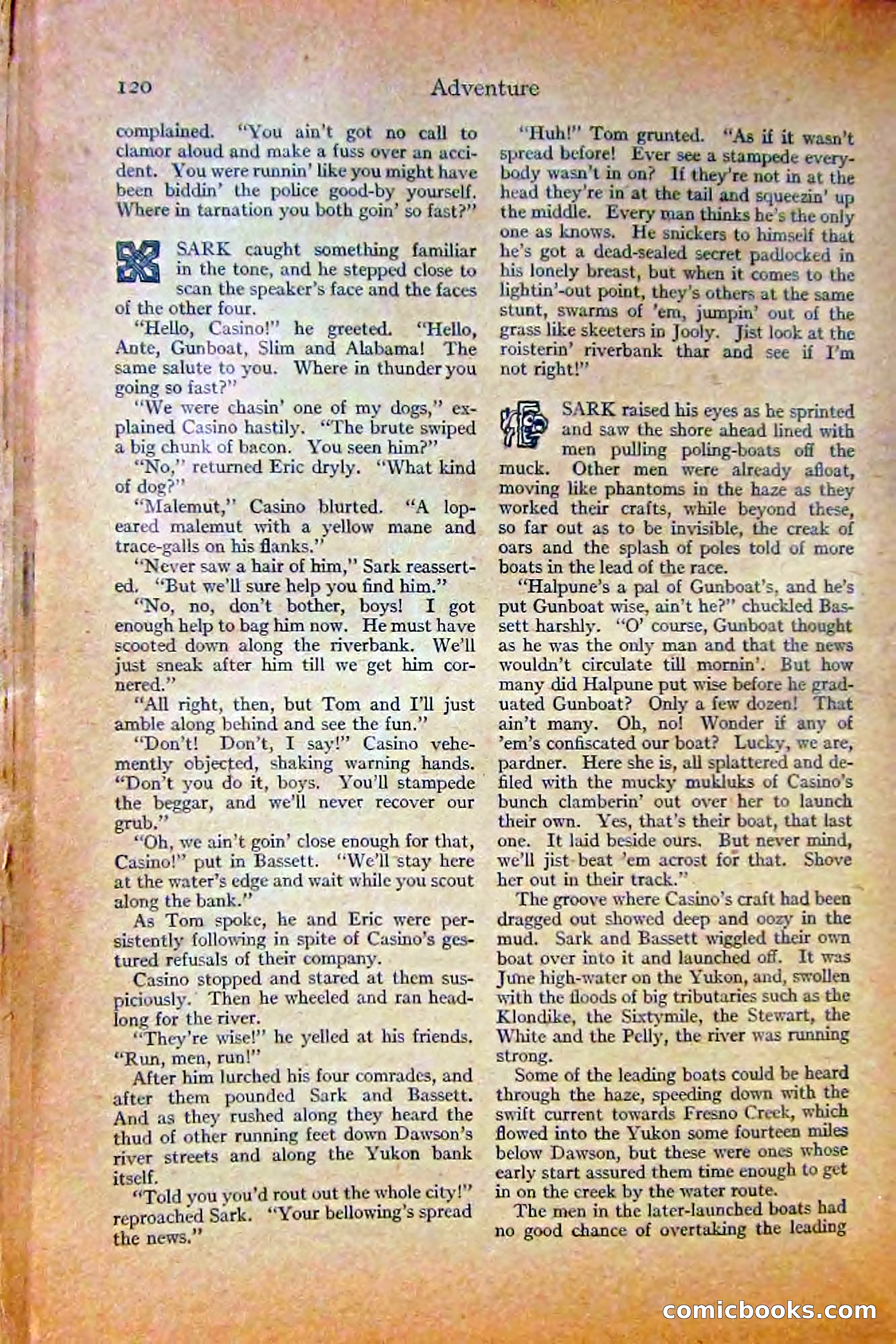 Adventure Magazine, October 1915 — page 122 of 228