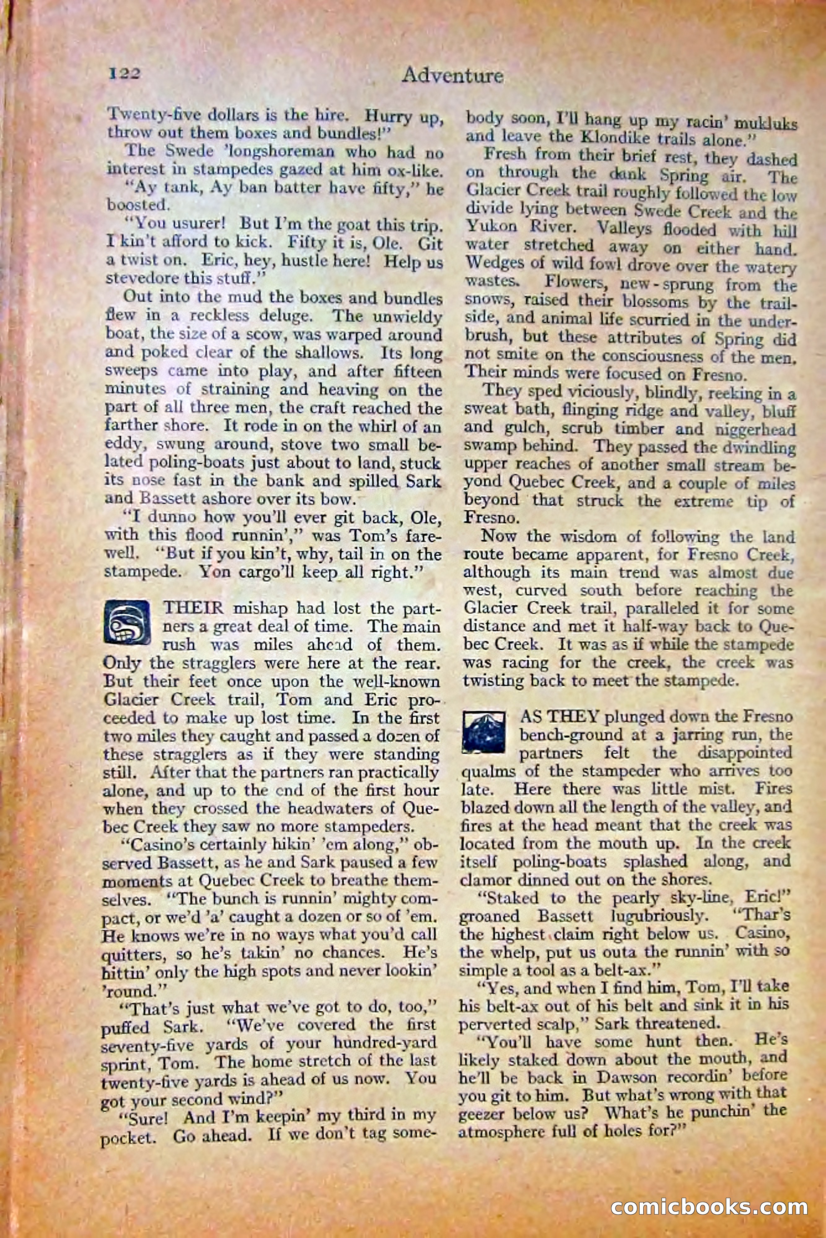 Adventure Magazine, October 1915 — page 124 of 228