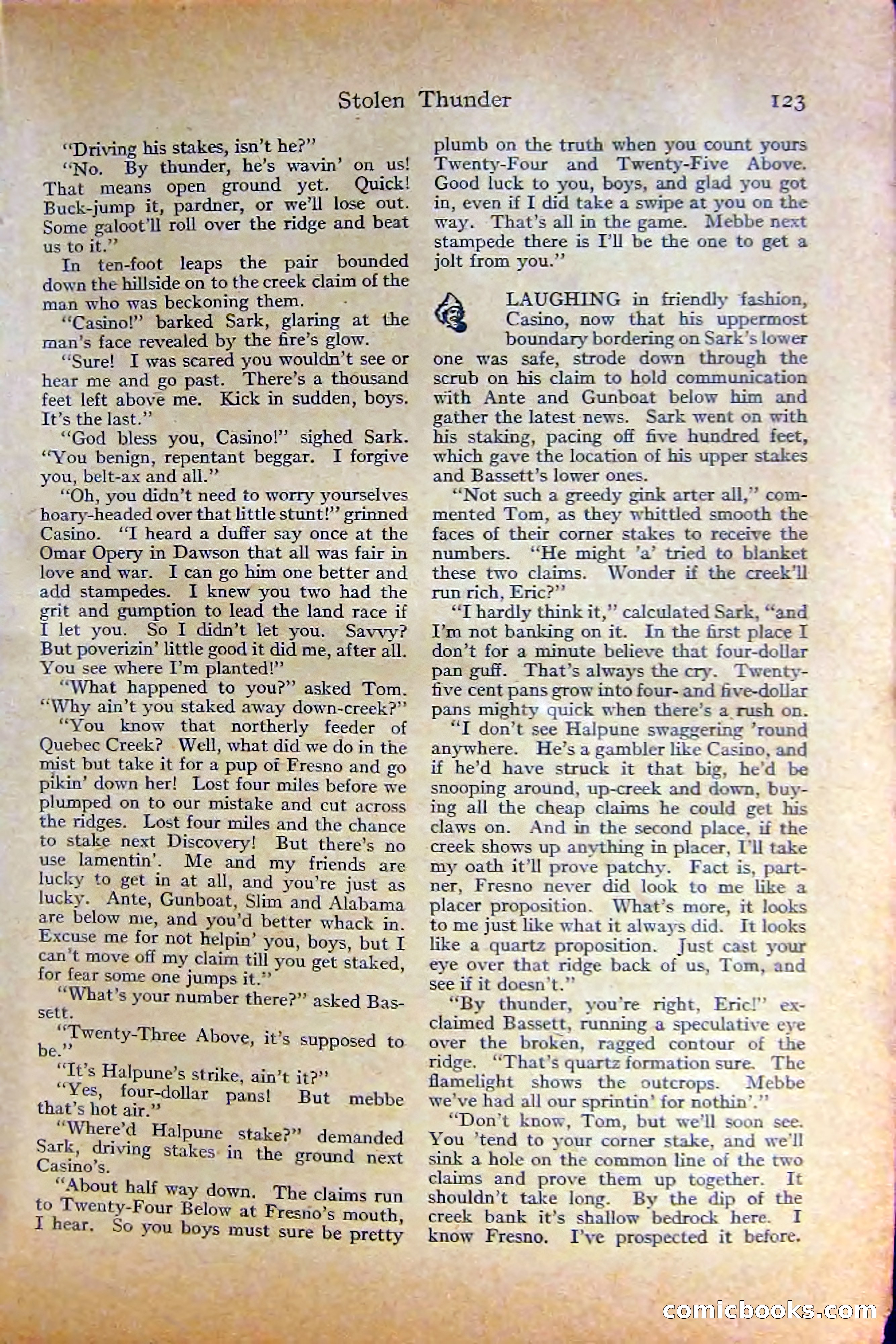 Adventure Magazine, October 1915 — page 125 of 228