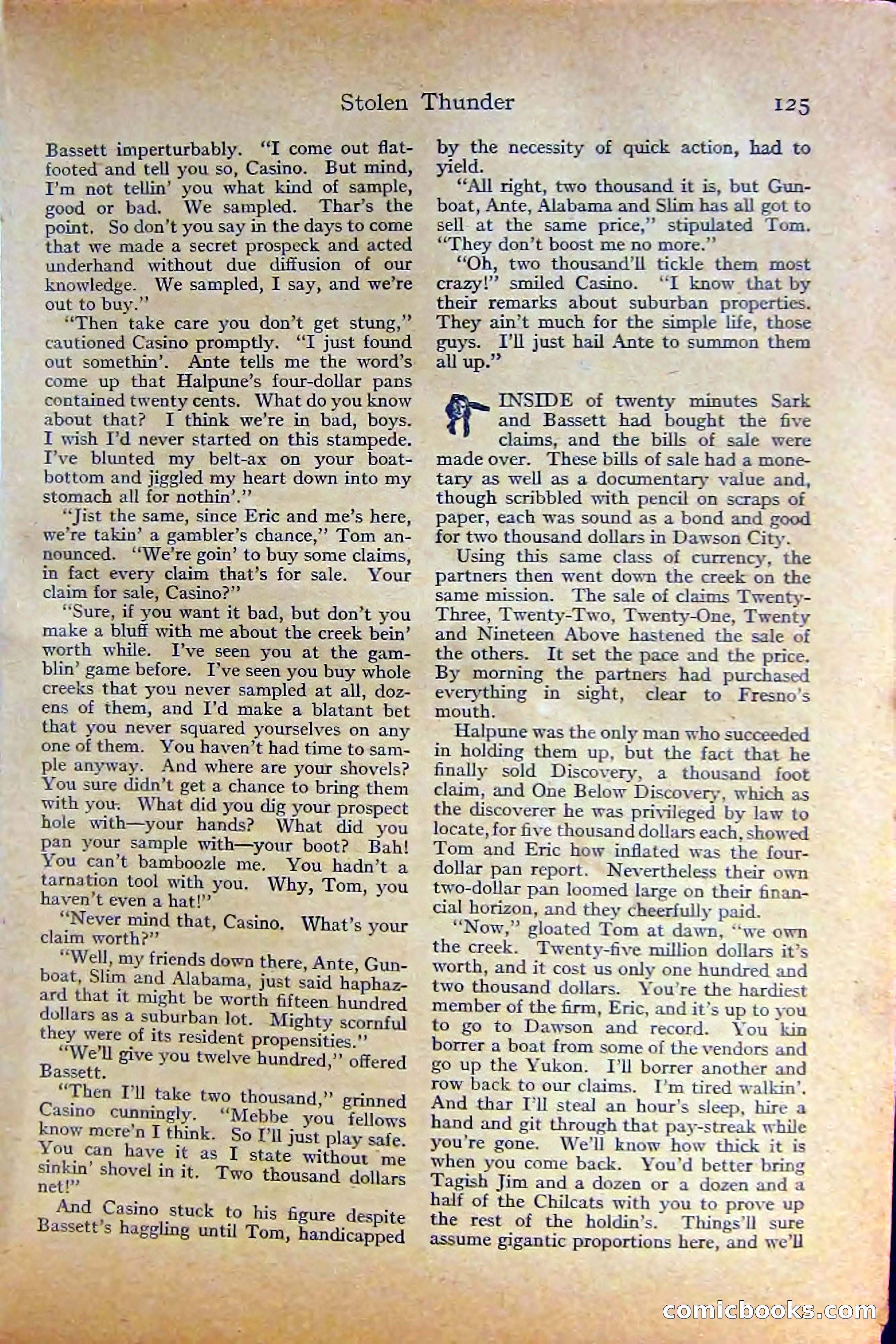 Adventure Magazine, October 1915 — page 127 of 228
